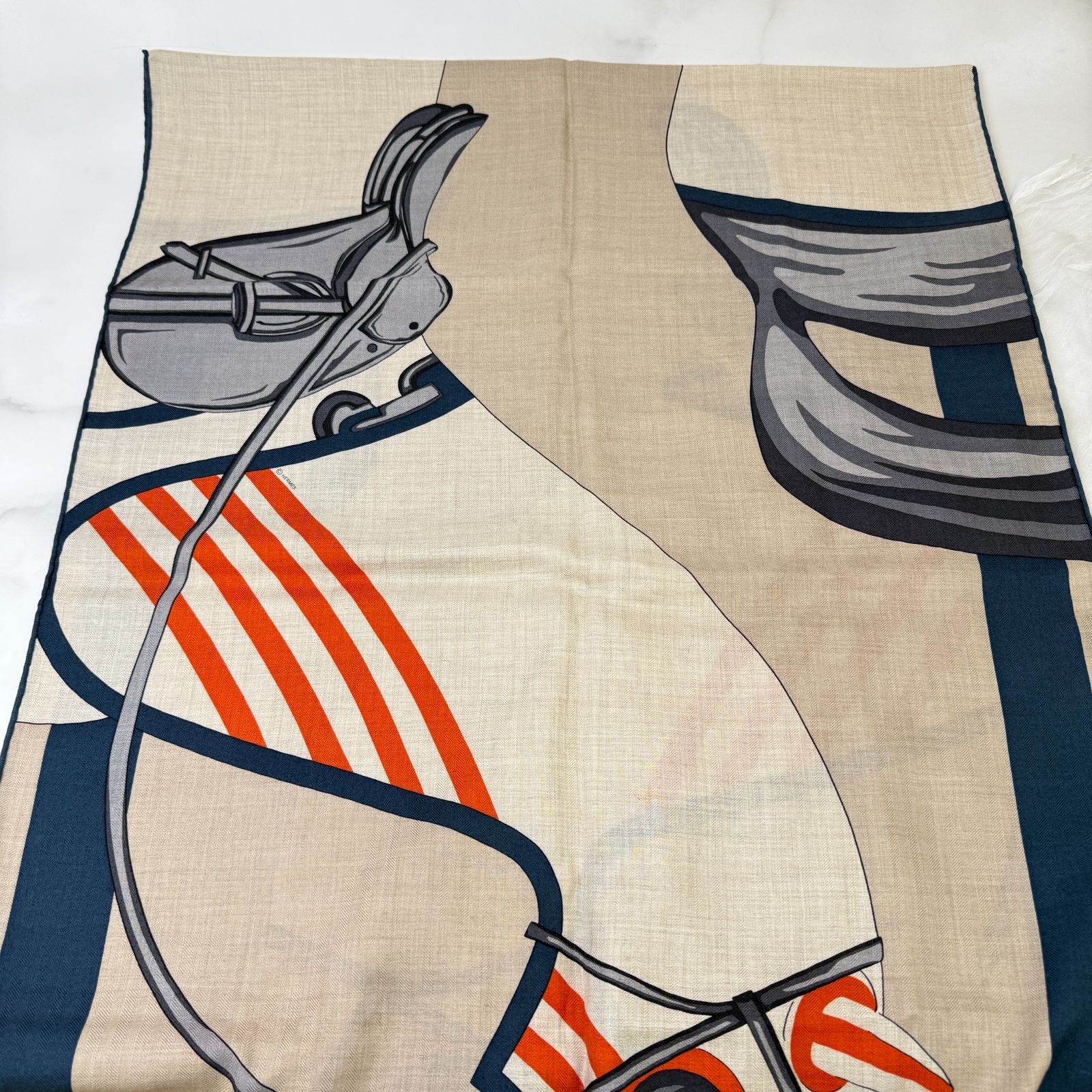 鑑定済み【 新品未使用 】エルメス レクタングル 《 馬着とともに