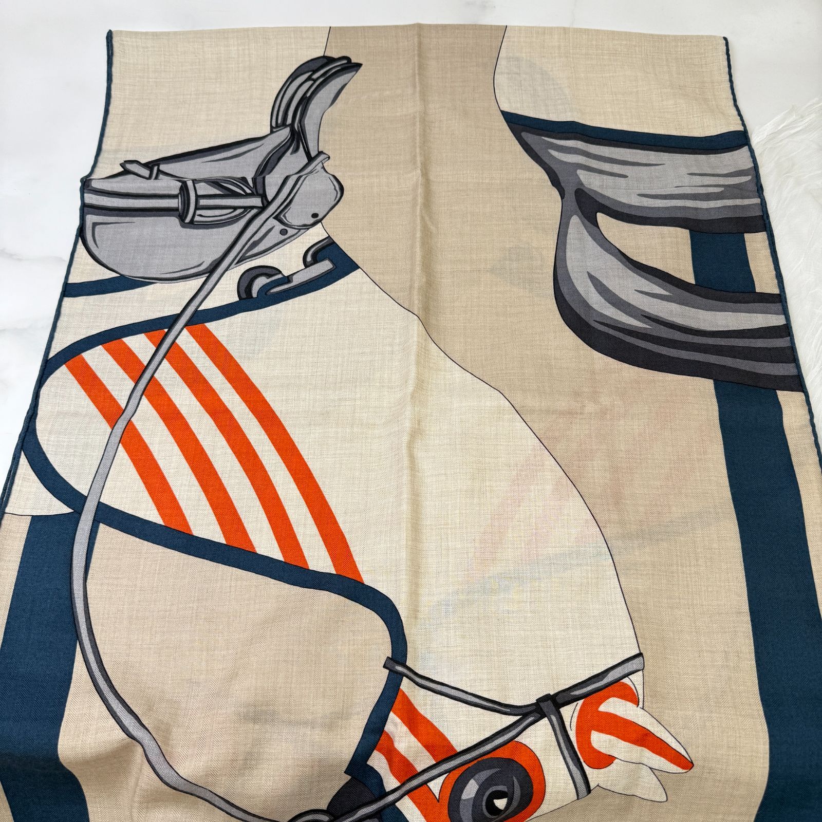 鑑定済み【 新品未使用 】エルメス レクタングル 《 馬着とともに