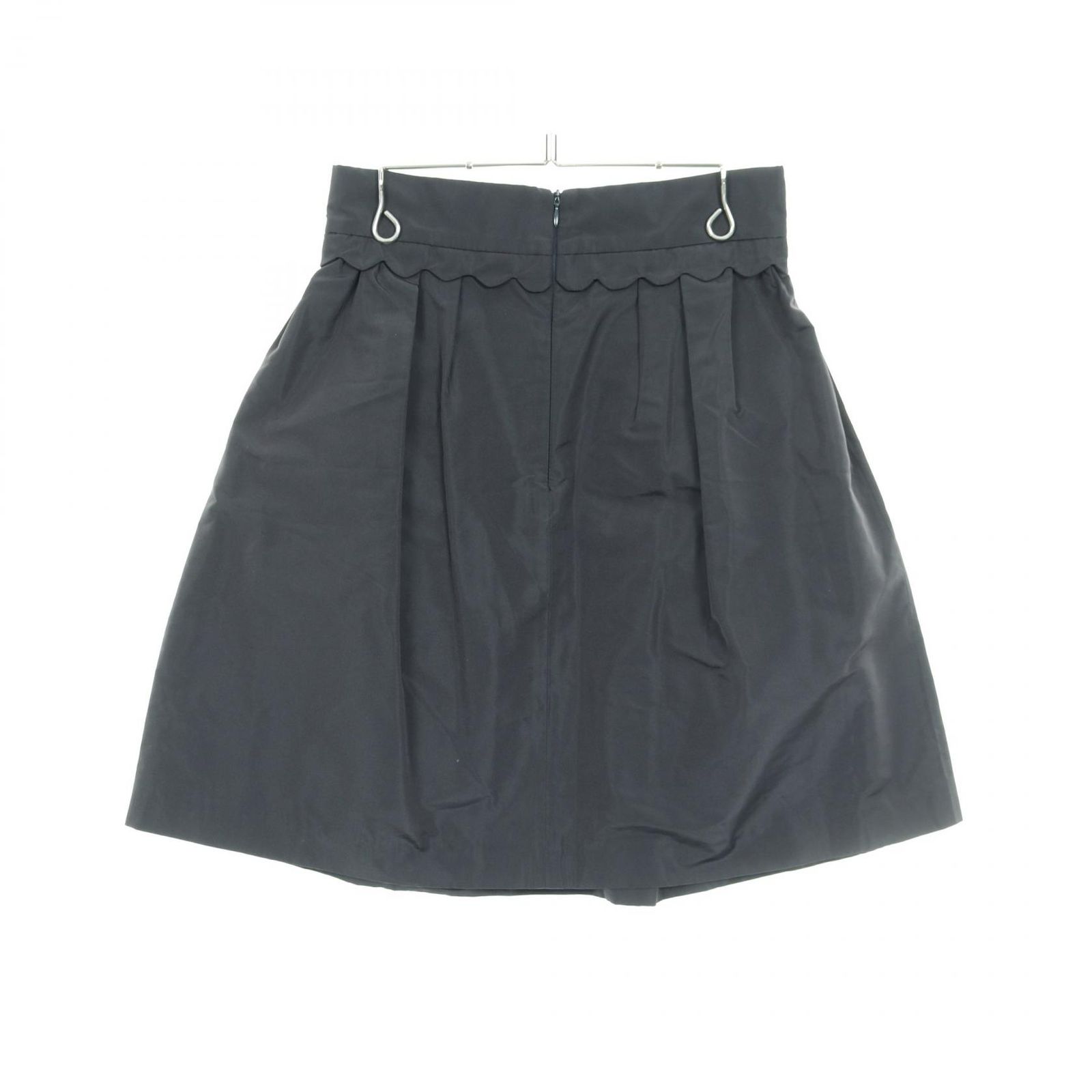 【美品】ミュウミュウ　miu miu フレアスカート　黒　ブラック　38 ミュウ ミュウ Miu Miu スカート フレア ブラック その他 ナイロン