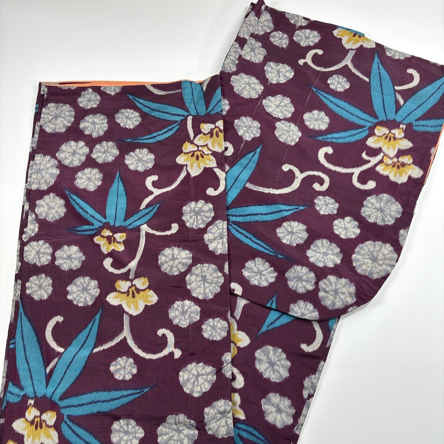 銘仙 着物 4枚 正絹 着物まとめ売り 同梱購入歓迎 リメイク用 着付け