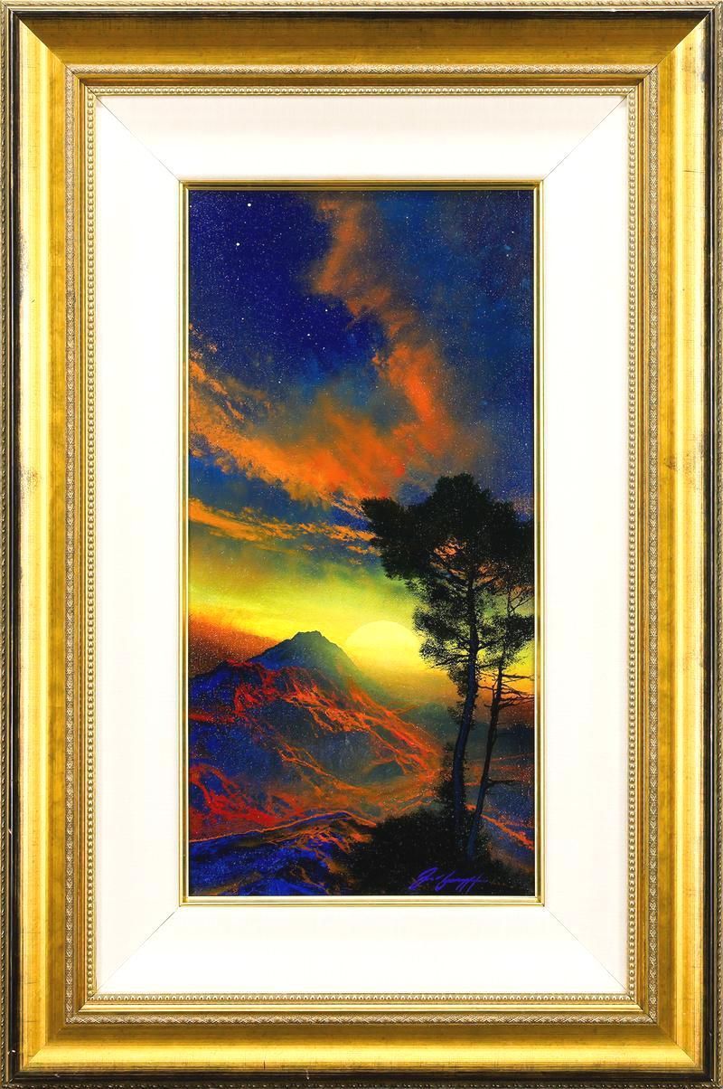 真作】【WISH】デイル・ターブッシュ Dale Terbush「金色の純真」油彩