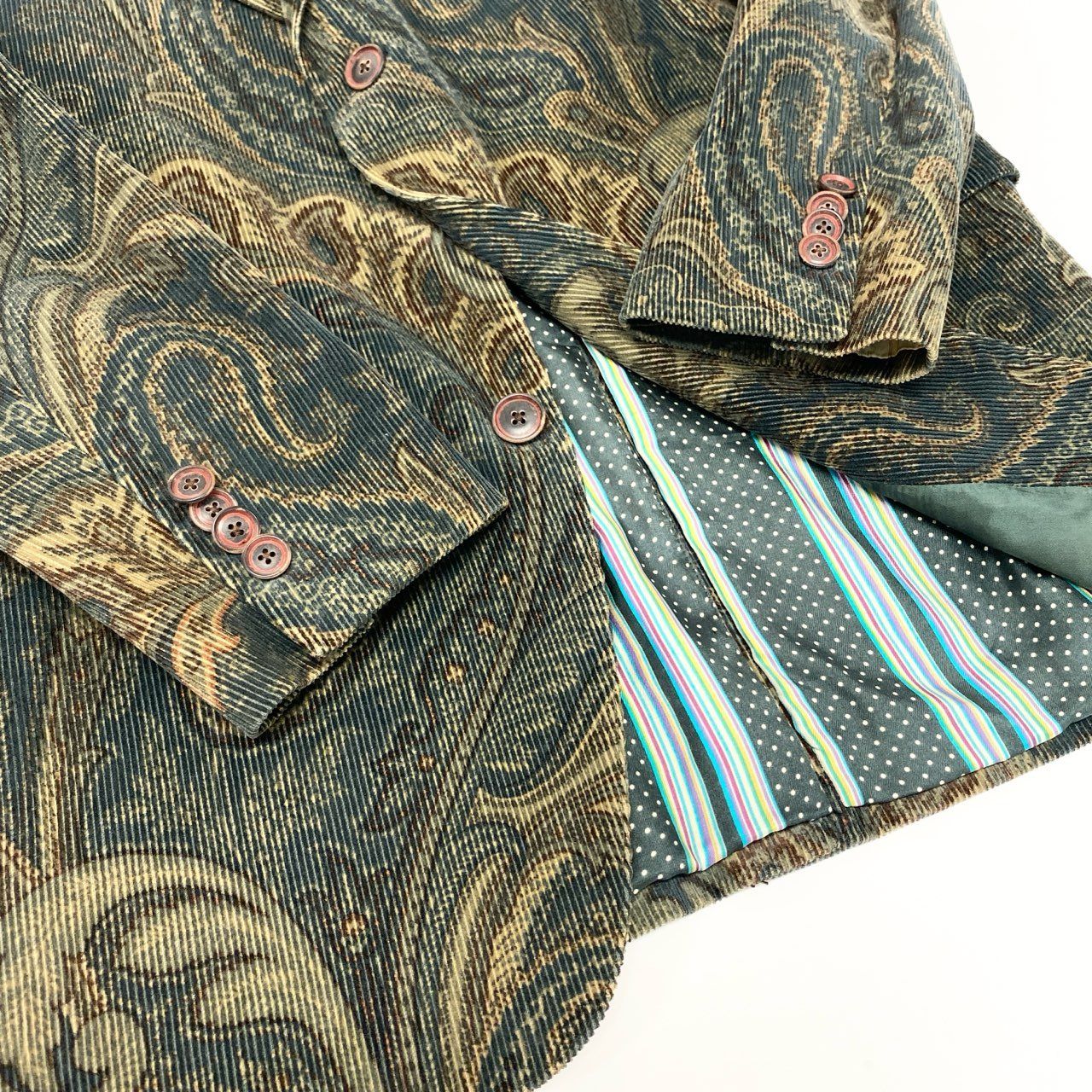 30K18 ETRO エトロ イタリア製 テーラードジャケット コーデュロイ