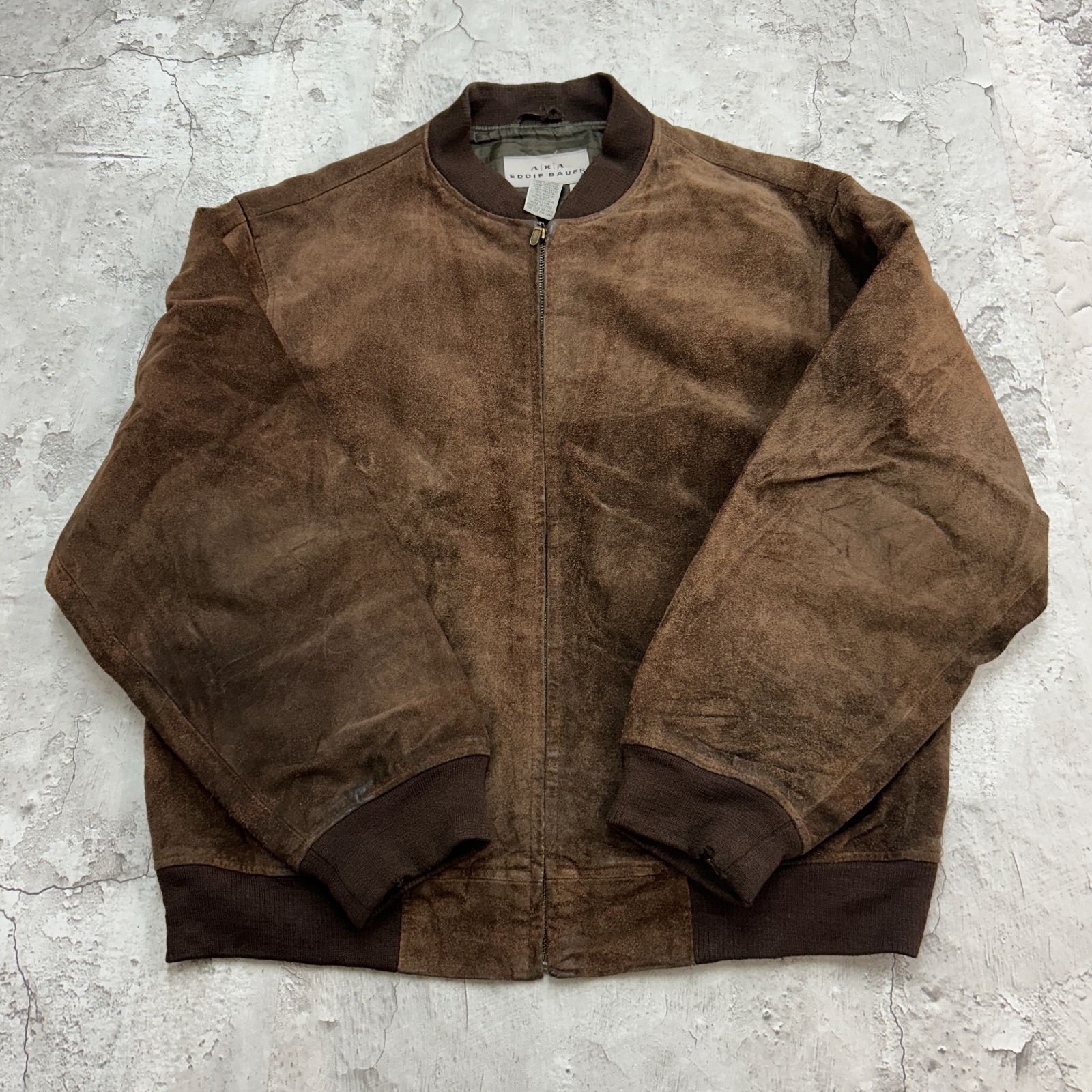 AKA Eddie Bauer エディーバウアー ボンバージャケット スウェード