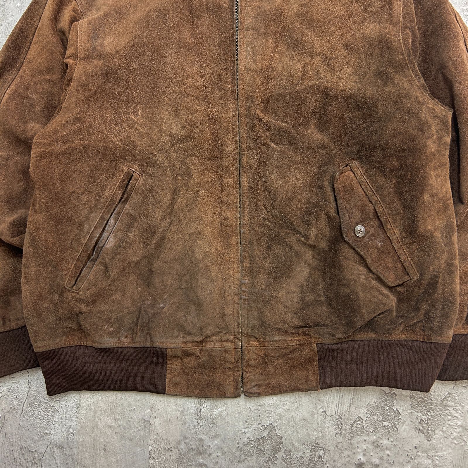 AKA Eddie Bauer エディーバウアー ボンバージャケット スウェード