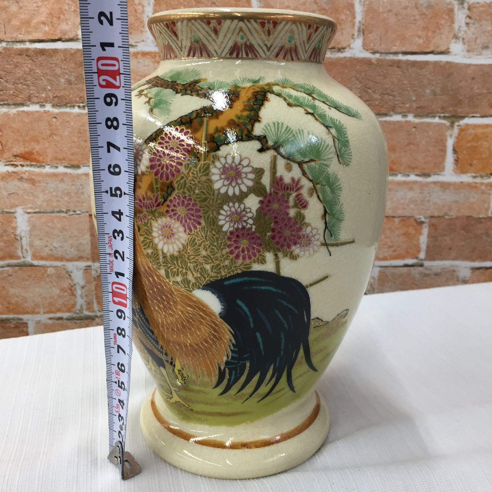 陶器 花瓶 一点物 ※木箱有り 青緑色 陶器 花瓶 木箱付き - メルカリ