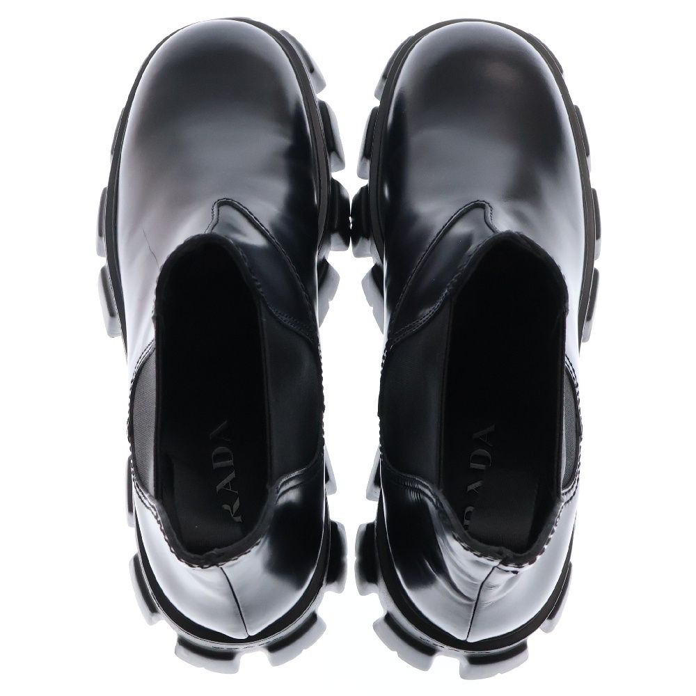 PRADA (プラダ) モノリス ブラッシュドレザー チェルシー サイドゴア