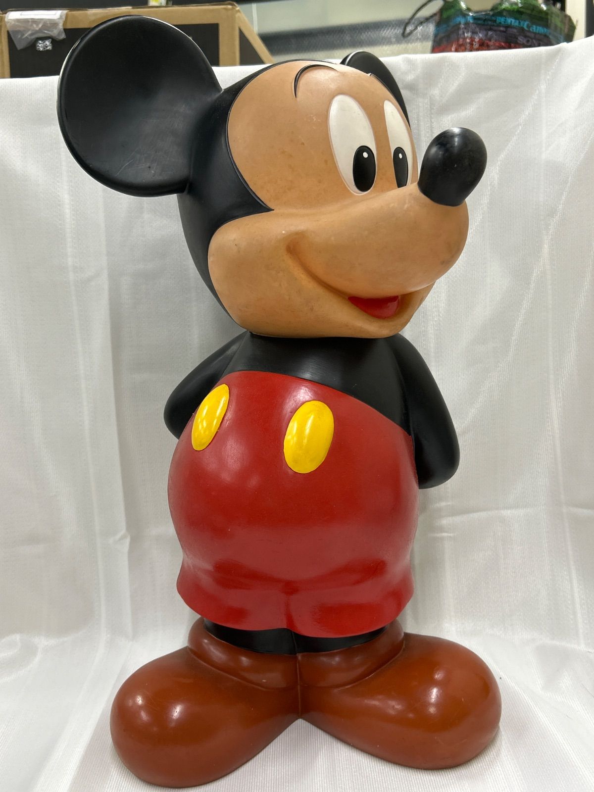 11689 稀少 旧三菱銀行 ミッキーマウス ソフビ 高さ48cm 巨大貯金箱