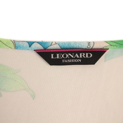 LEONARD FASHION 花柄ひざ丈ワンピース タイムセール レオナール LEONARD FASHION/ ワンピース ひざ丈 花柄 マルチカラー