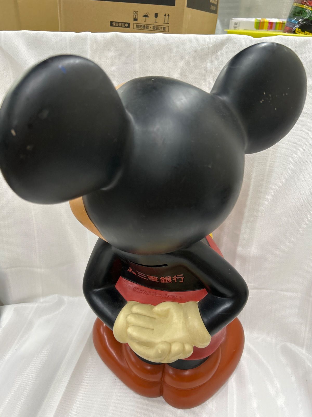 11689 稀少 旧三菱銀行 ミッキーマウス ソフビ 高さ48cm 巨大貯金箱