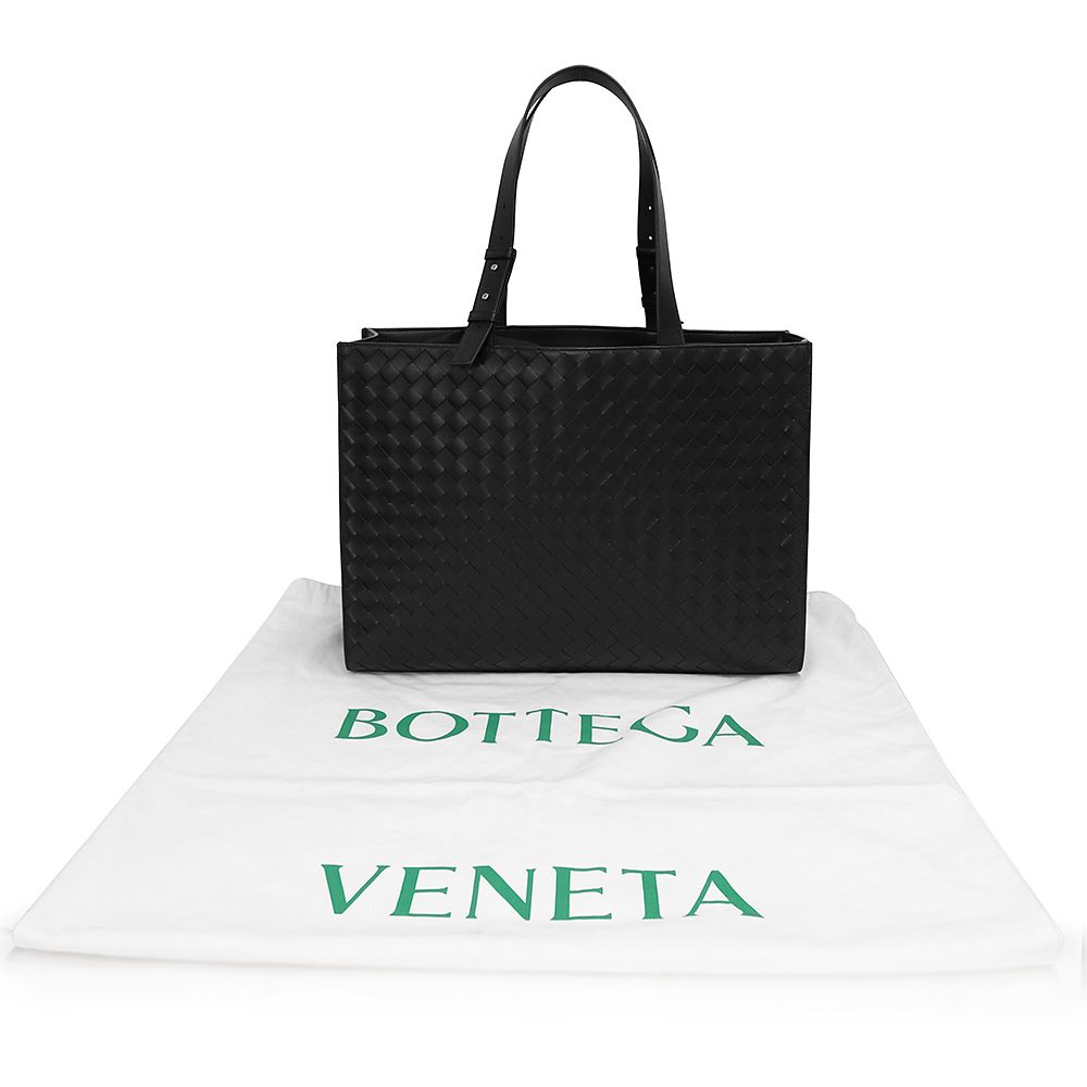美品✨ボッテガヴェネタ マルコポーロ イントレ トートバッグ 肩掛け ブラック ボッテガヴェネタ マルコポーロ イントレ トートバッグ 肩掛け ブラック