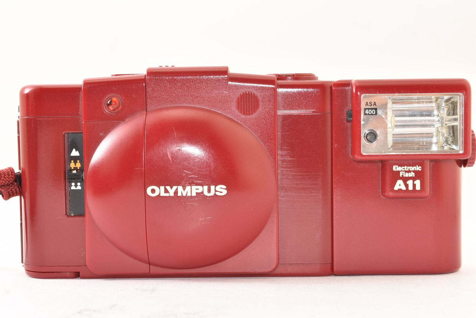 ☆美品☆ OLYMPUS オリンパス XA2 + A11 レッド コンパクトフィルム