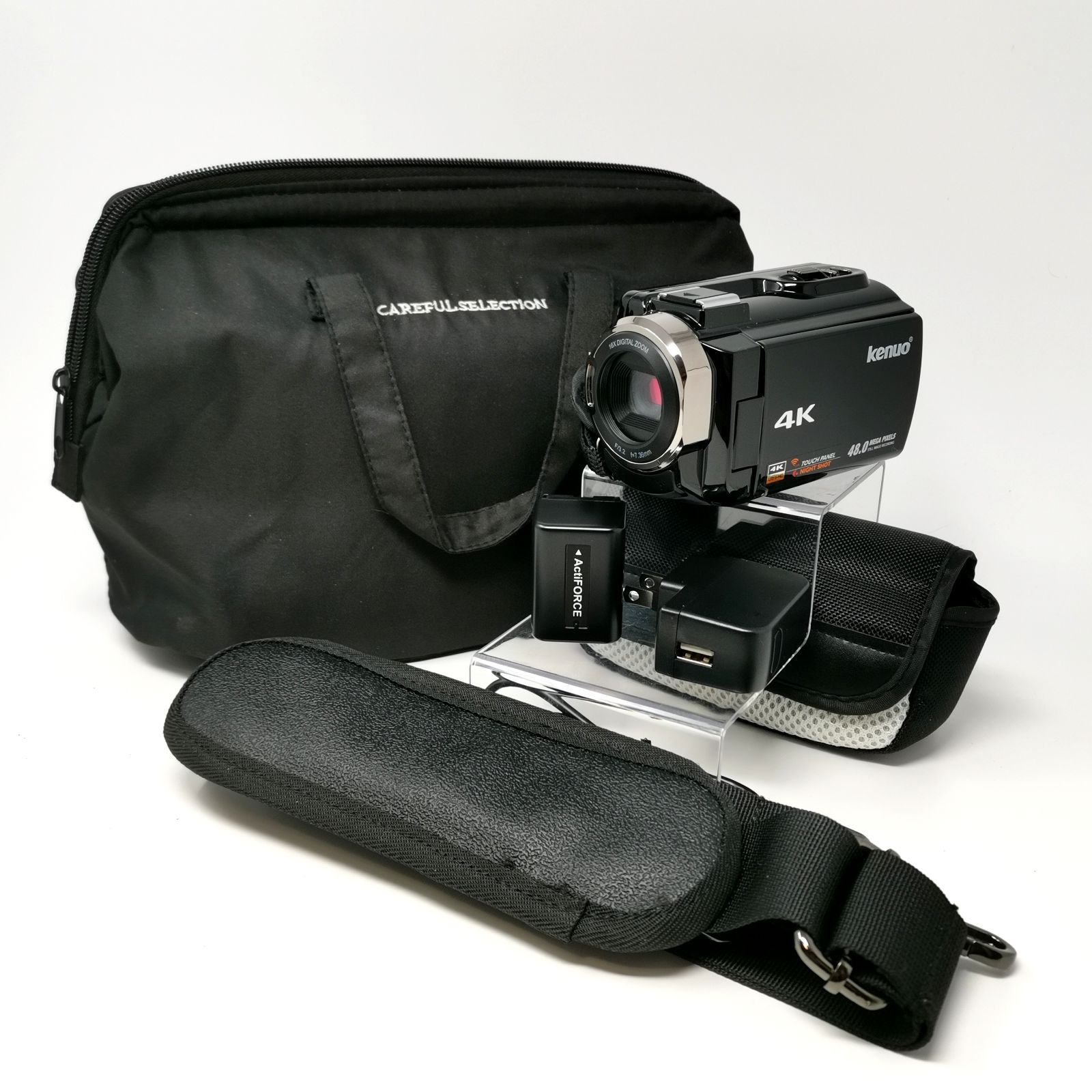 kenuo 4 Kビデオカメラ ブラック ケースあり ストラップあり 管理番号