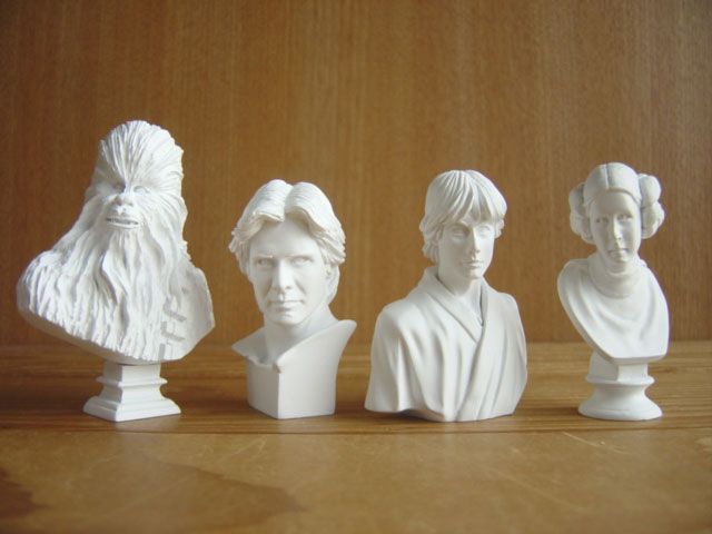 ♯Fwi08OEスターウォーズSTAR WARS石膏像コレクションI人気4種