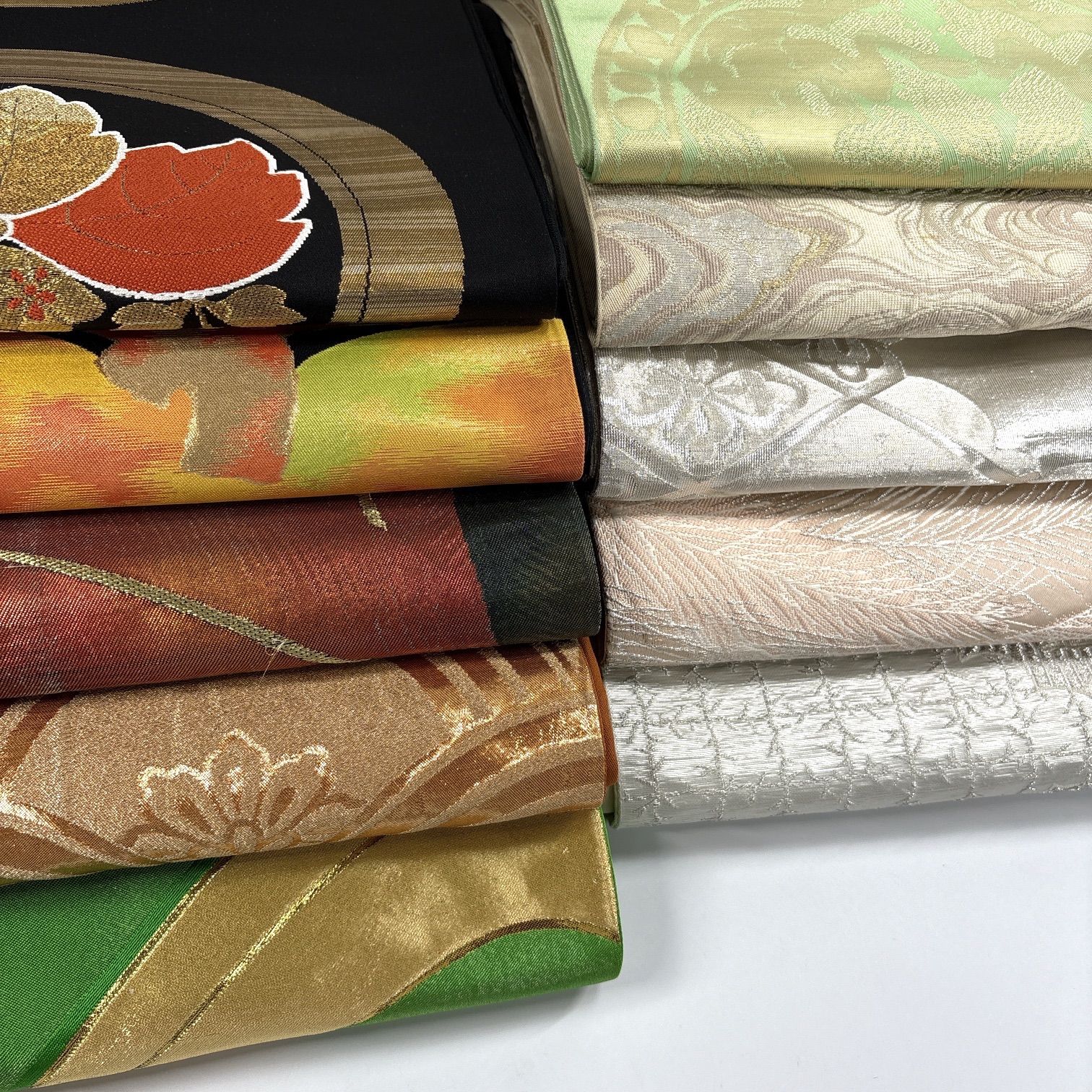 袋帯 10枚 正絹 帯まとめ売り 同梱購入歓迎 リメイク用 着付け練習用