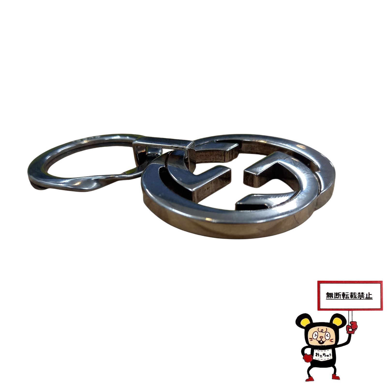 GUCCI インターロッキングG キャット キーチェーン