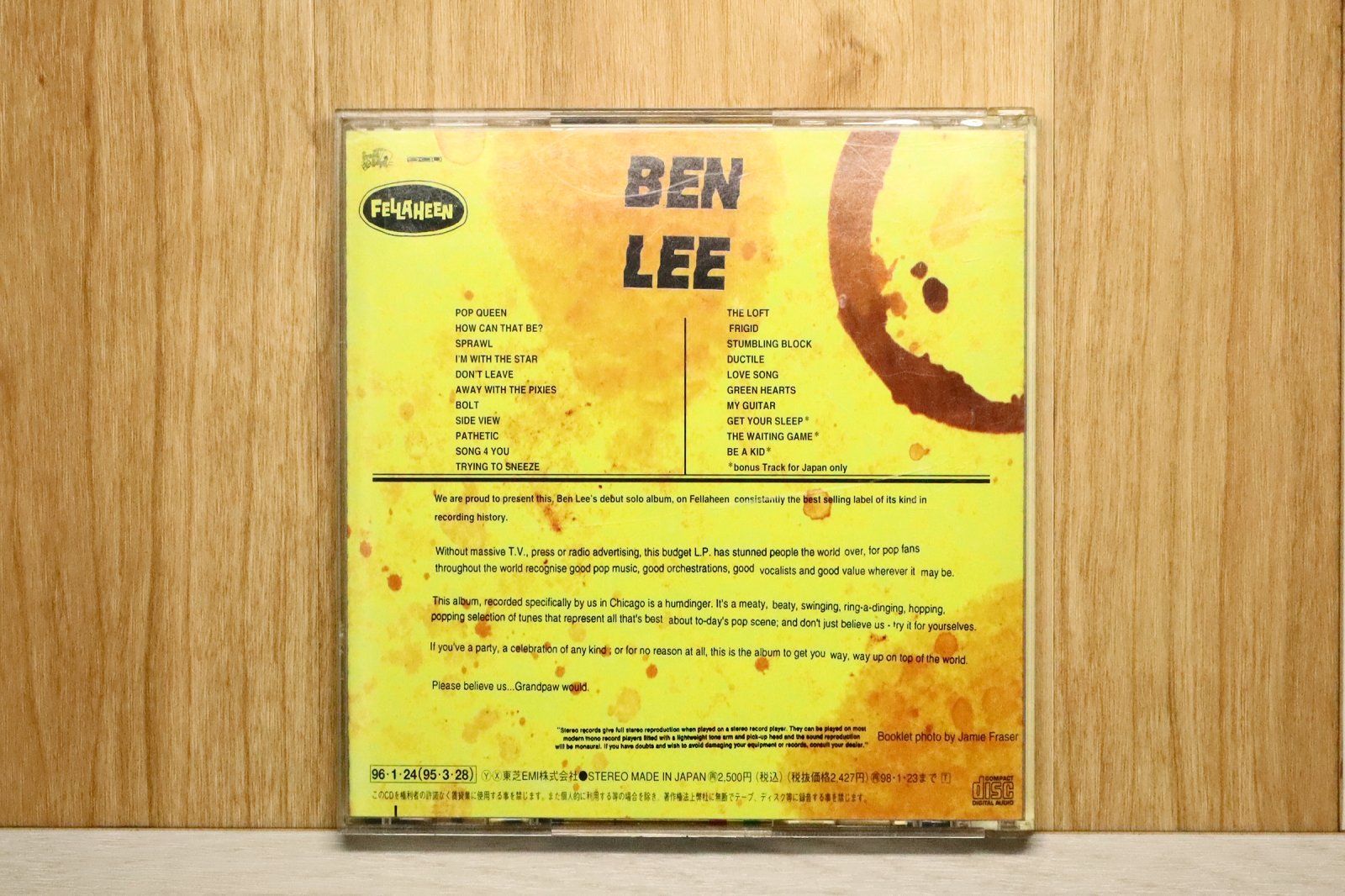 国内盤CD☆ベン・リー/Ben Lee□ グランポー・ウッド 【TOCP8784