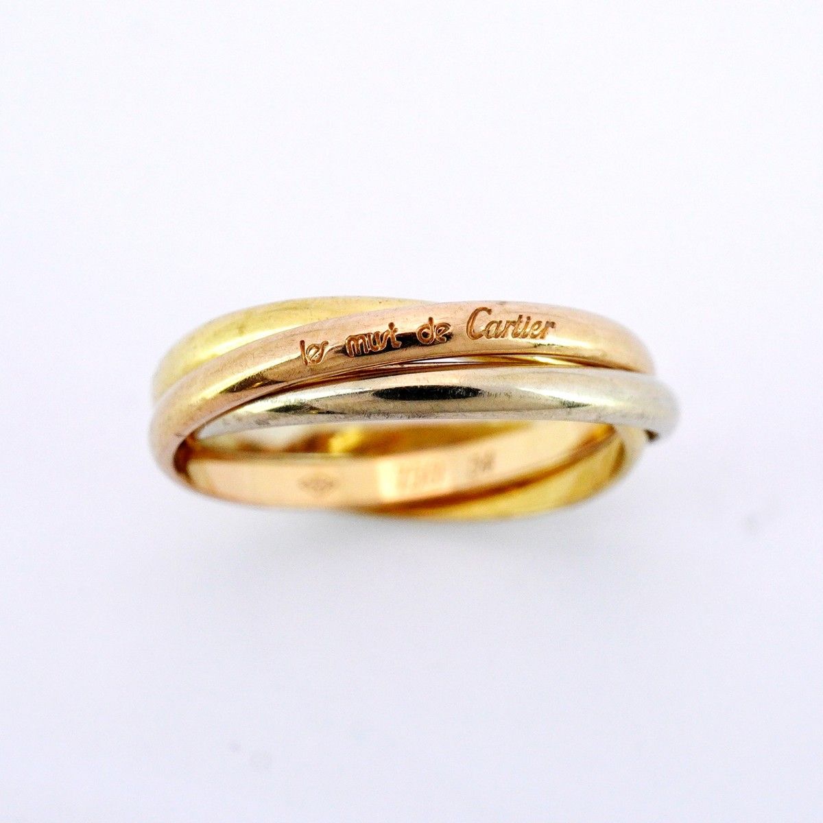カルティエ トリニティ リング XS K18スリーゴールド サイズ 54