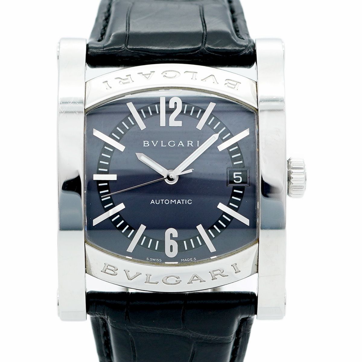 5wwo0211】ブルガリ アショーマ AA44S グレー文字盤【中古】腕時計  