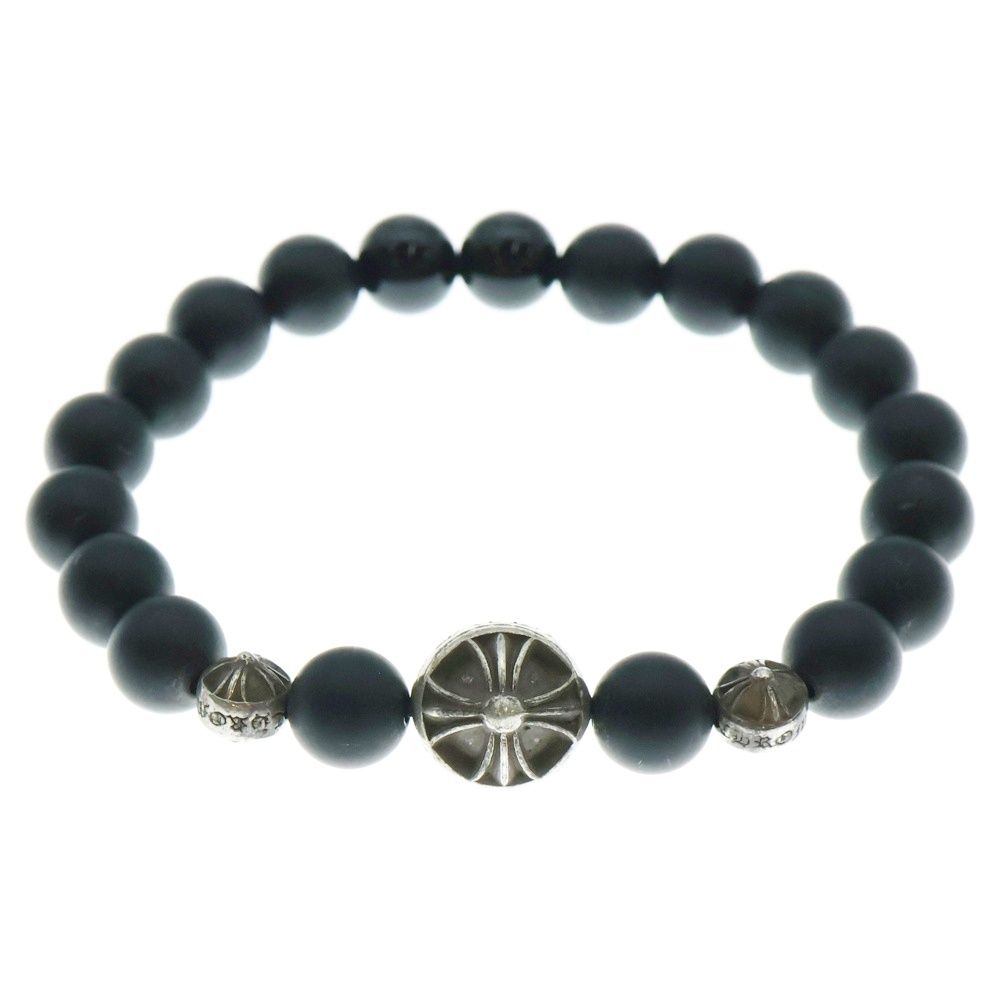 CHROME HEARTS (クロムハーツ) 8mm BEAD 8mmビーズブレス 8mmオニキス