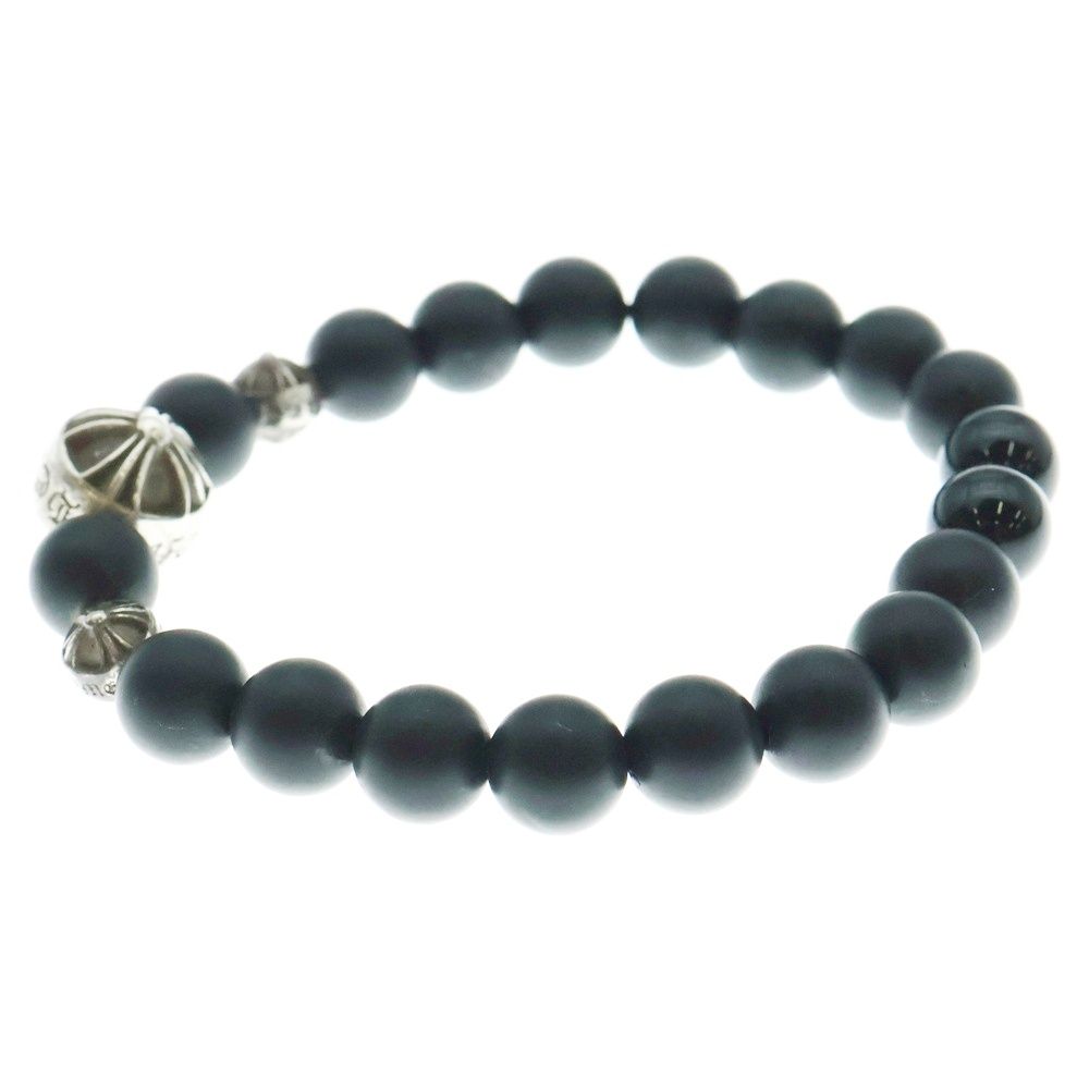 CHROME HEARTS (クロムハーツ) 8mm BEAD 8mmビーズブレス 8mmオニキス