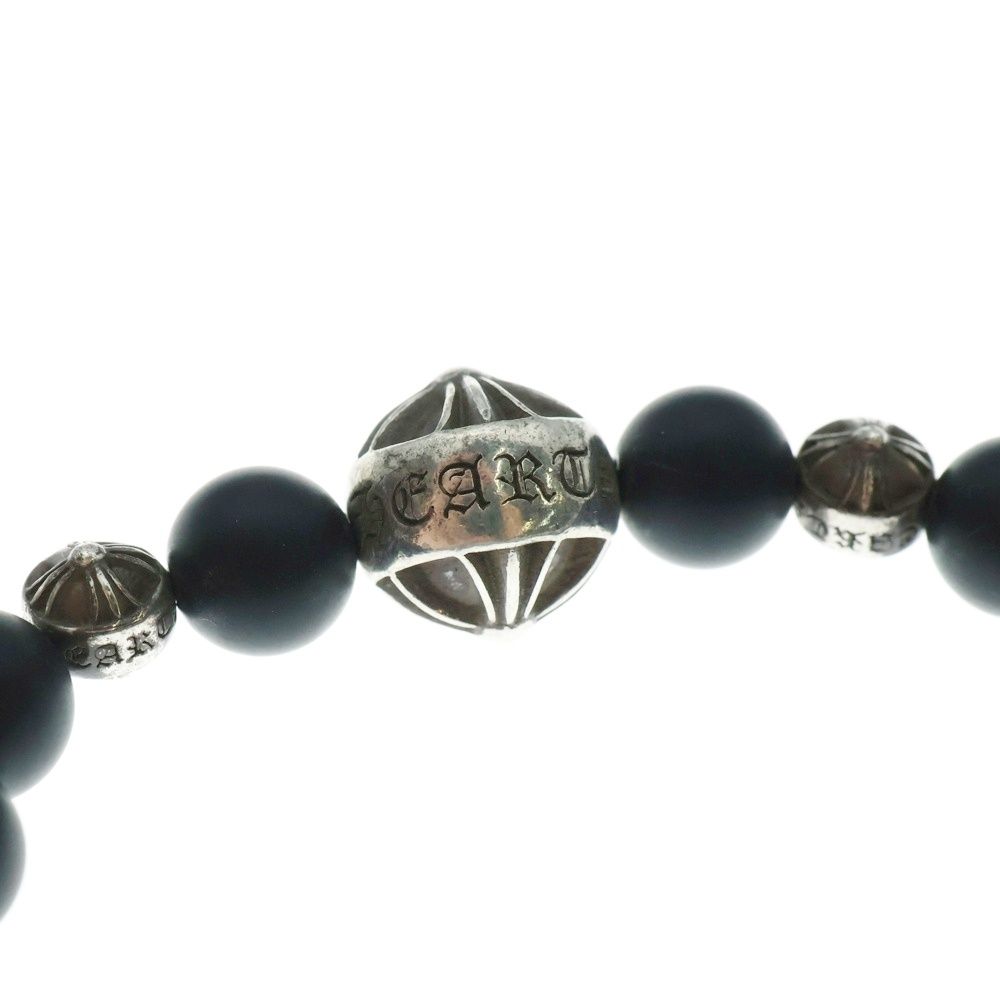 CHROME HEARTS (クロムハーツ) 8mm BEAD 8mmビーズブレス 8mmオニキス