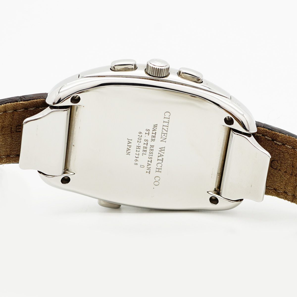 5wwo0255】シチズン カンパノラ 6702-H27368 黒文字盤【中古】腕時計  