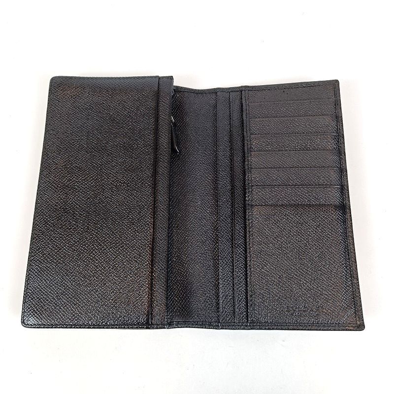 良品 BVLGARI ブルガリ 長財布 ブルガリマン レザー サークルロゴ 二