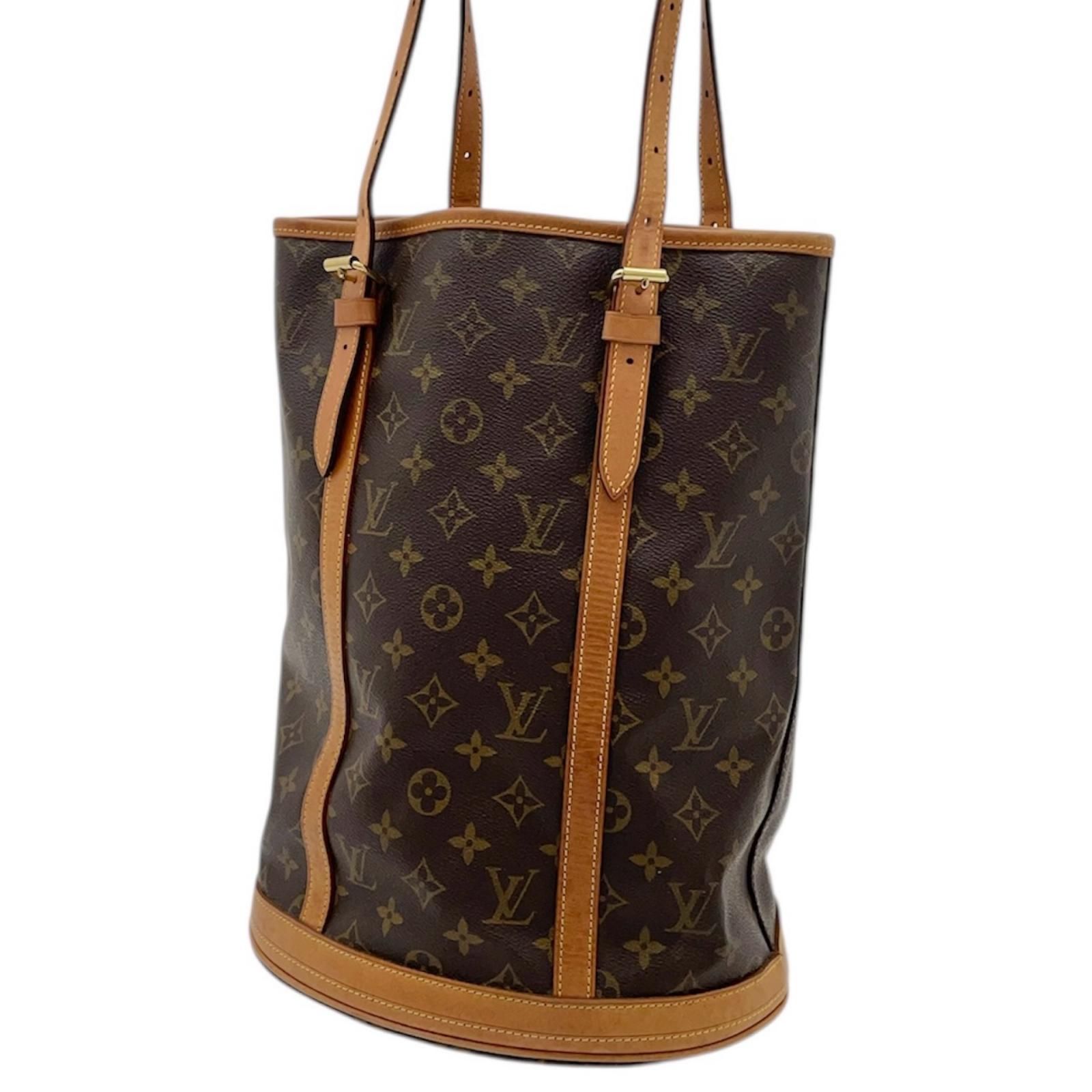 LOUIS VUITTON トートバッグ ブラウン Louis Vuitton ブラウン トートバッグ ポーチ付き