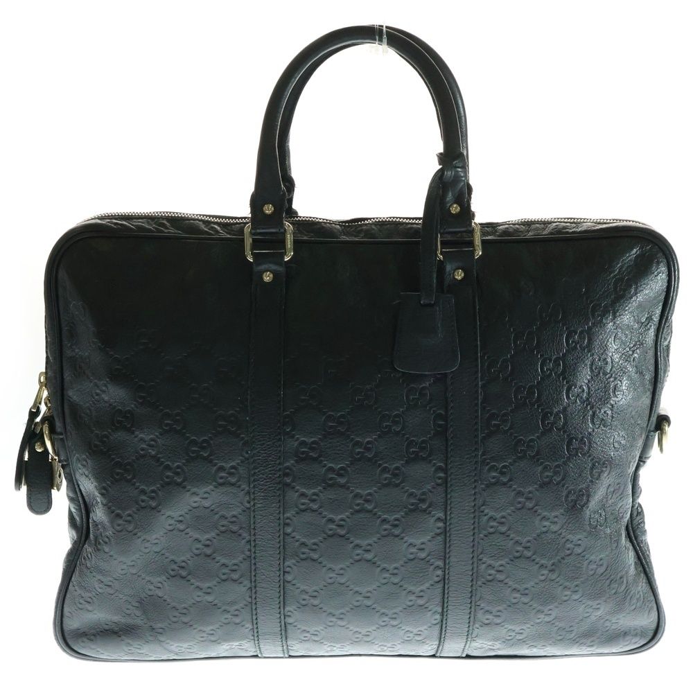GUCCI (グッチ) ディアマンテ グッチシマ レザー ブリーフケース