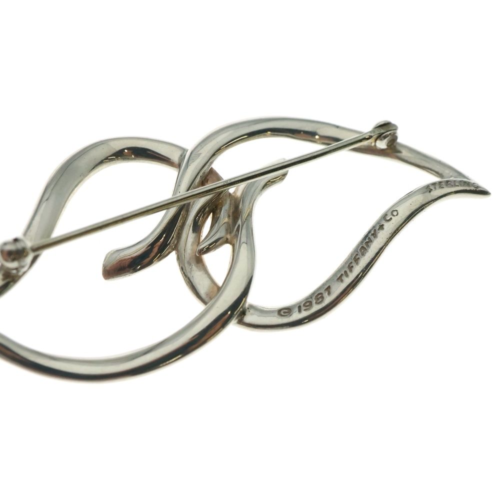 TIFFANY&Co (ティファニー) ダブルリーフ ブローチ ピンバッジ