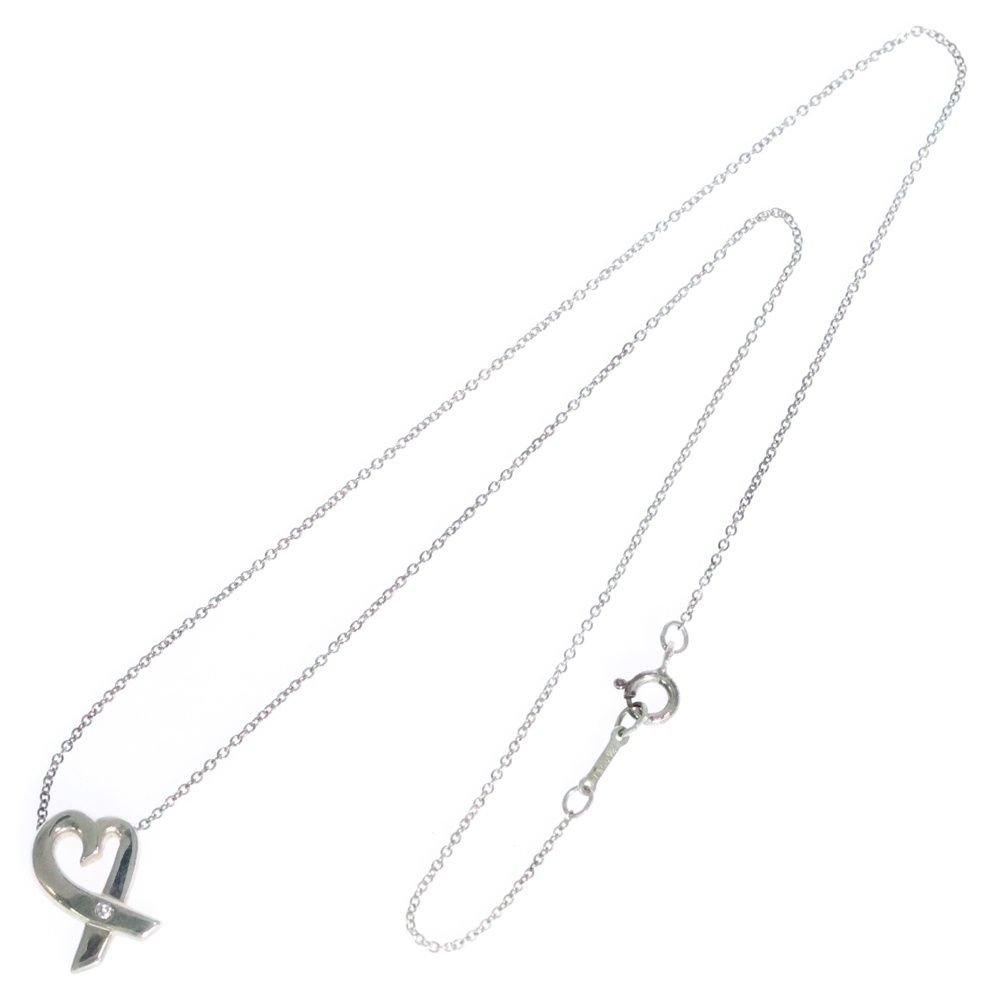 ティファニー ラブレター ネックレス ダイヤ入り SV925 社外チェーン ティファニー ラブレター ネックレス ダイヤ入り SV925 社外チェーン