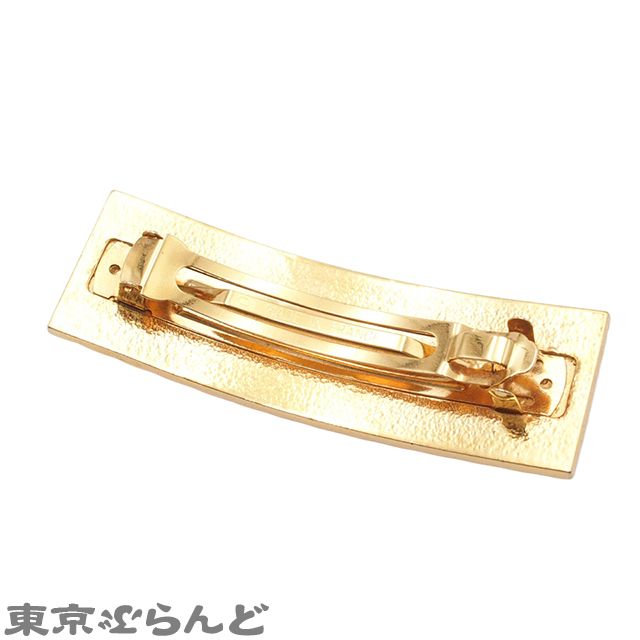シャネル バレッタ ココマーク レザー ゴールド金具 e59188g.jpg