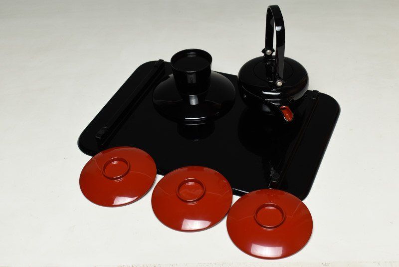 蔵A3625】輪島塗 塗師：静峰 屠蘇器 盆盃台盃銚子 共箱共布 - メルカリ