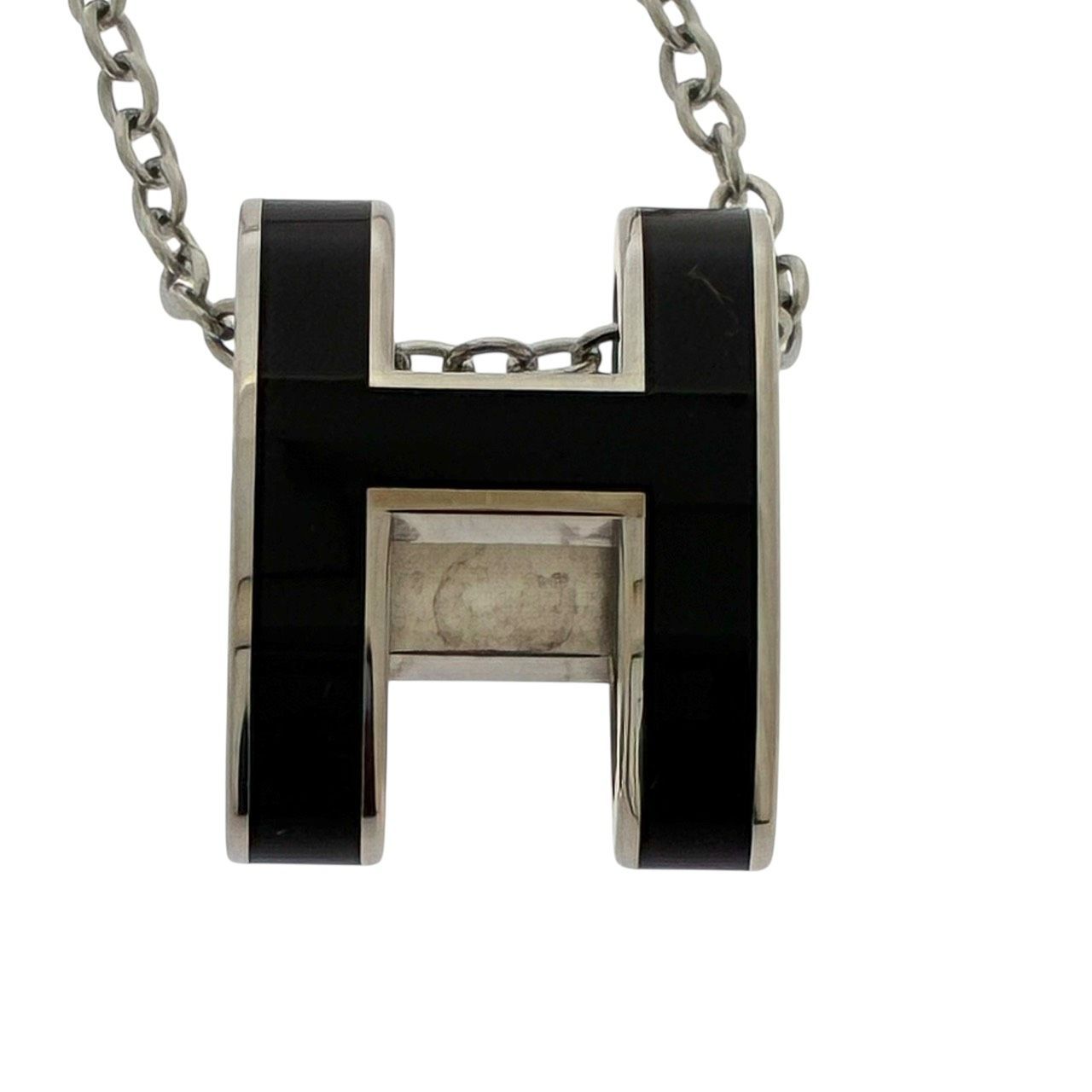 エルメス HERMES ネックレス ポップH ポップアッシュ ブラック