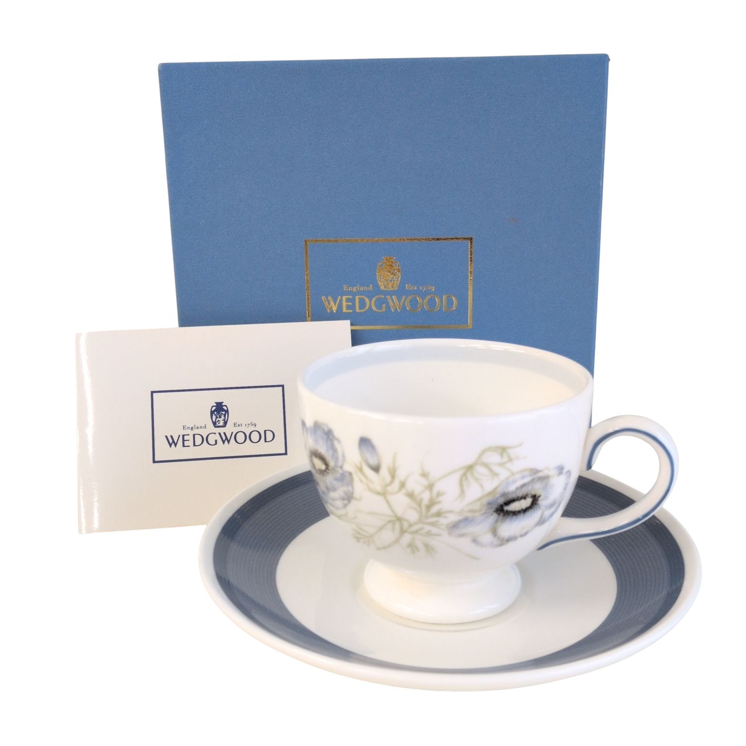 未使用に近い】WEDGWOOD カップ＆ソーサー グレンミスト 谷間の霞 箱