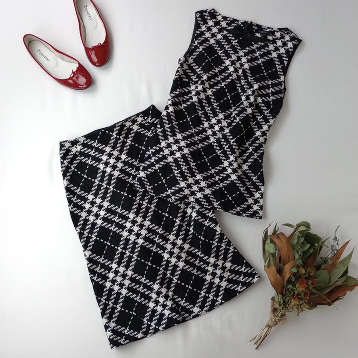 BURBERRY LONDON バーバリーロンドン 2P セットアップ ノースリーブ