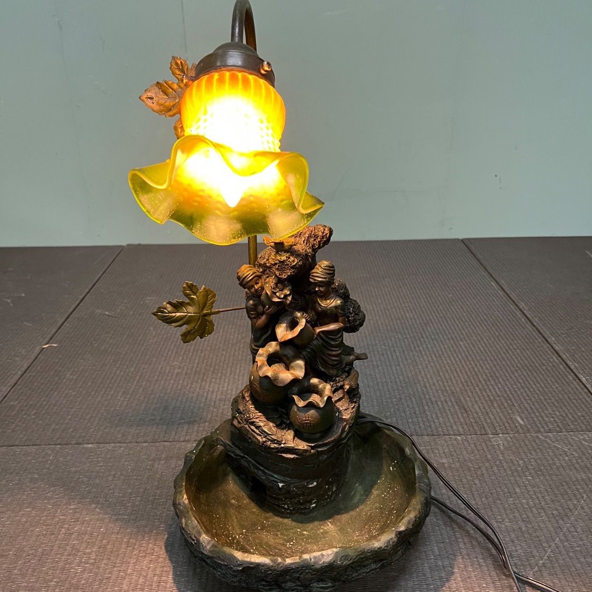 ⭐︎ 卓上 噴水 ランプスタンド アンティーク 流水 オブジェ - メルカリ