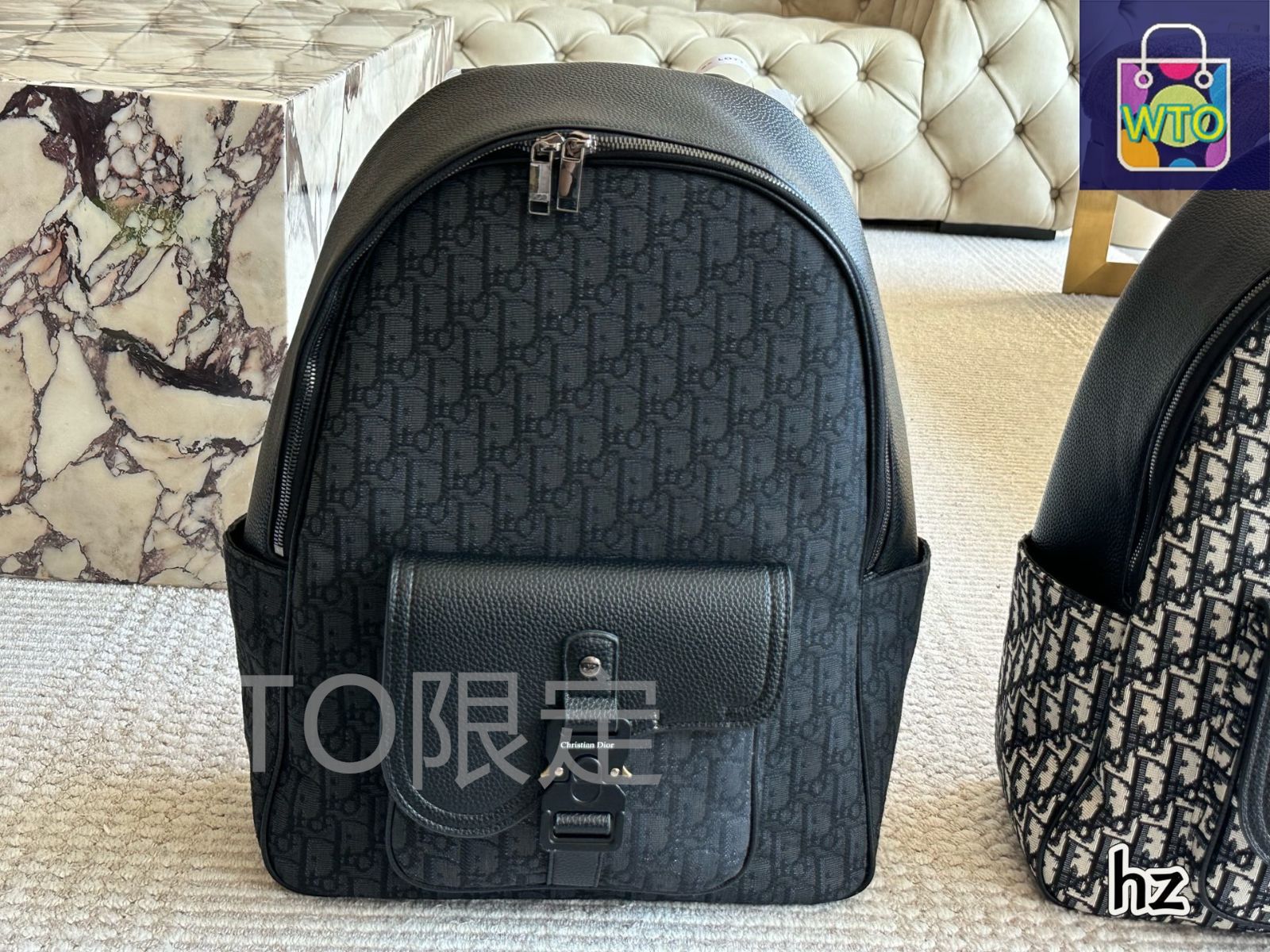 2625Dior バックパック ディオール モーションオブリーク リュック クリスチャンディオール バックパック Motion オブリーク黒 リュック