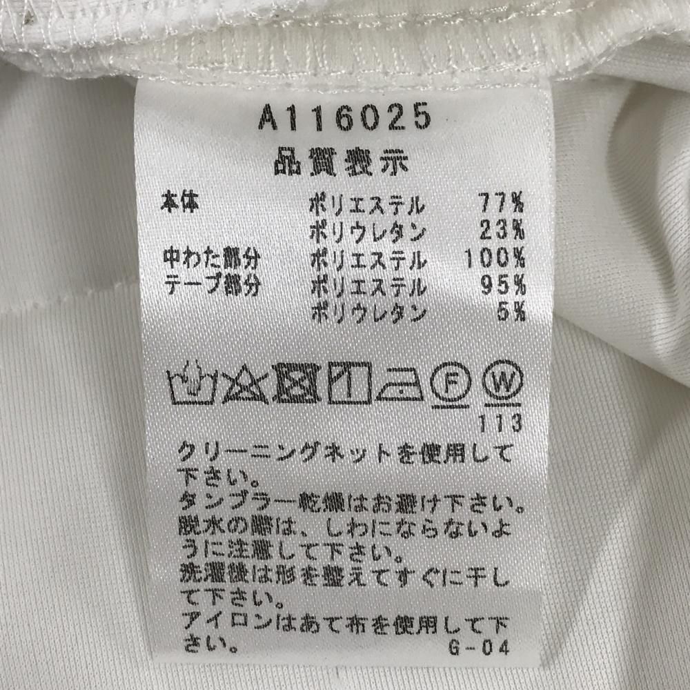 アルチビオ 中綿スカート 白×黒 薄手 ロゴレッド レディース 36(S