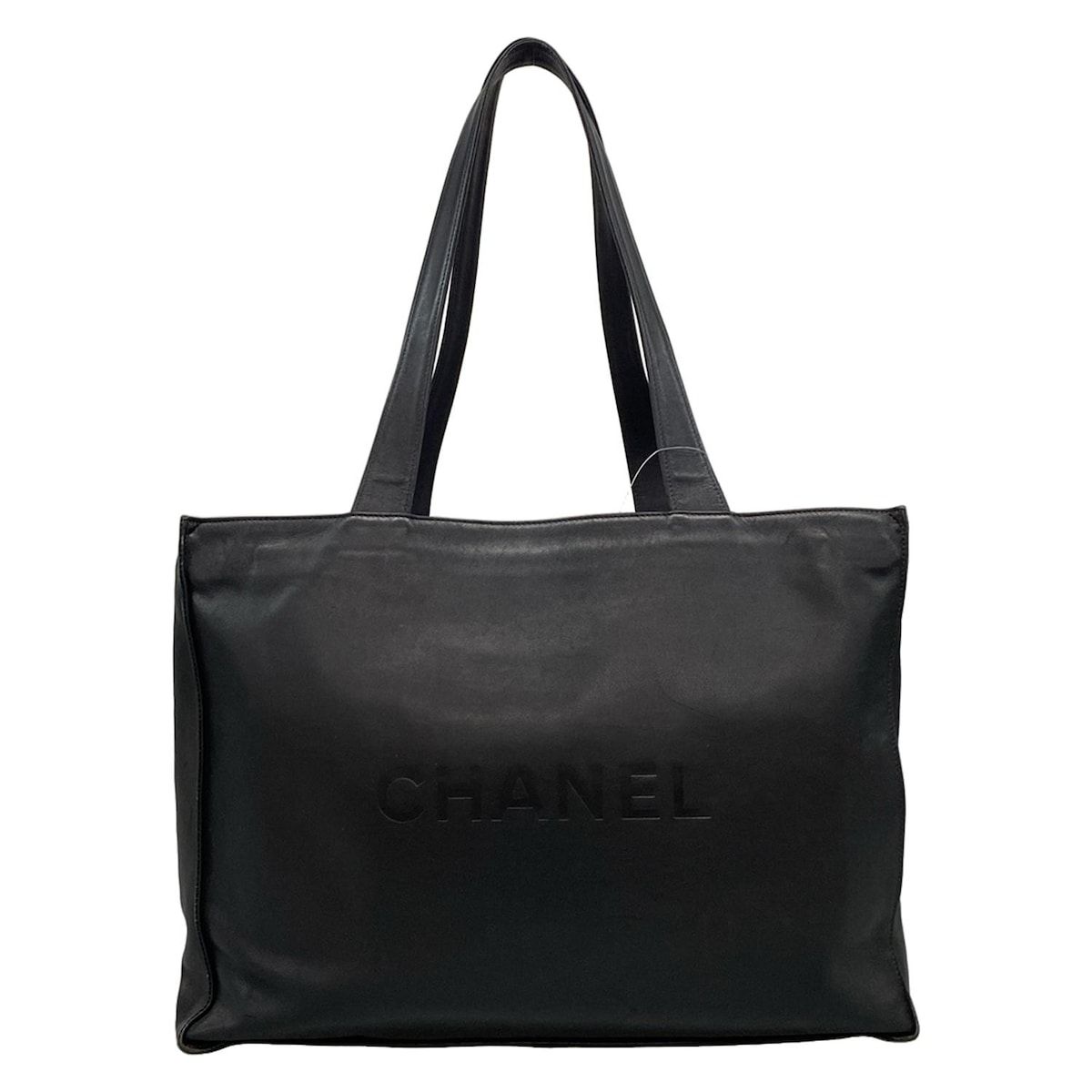 CHANEL(シャネル) トートバッグ - 黒 ココマーク ラムスキン - メルカリ