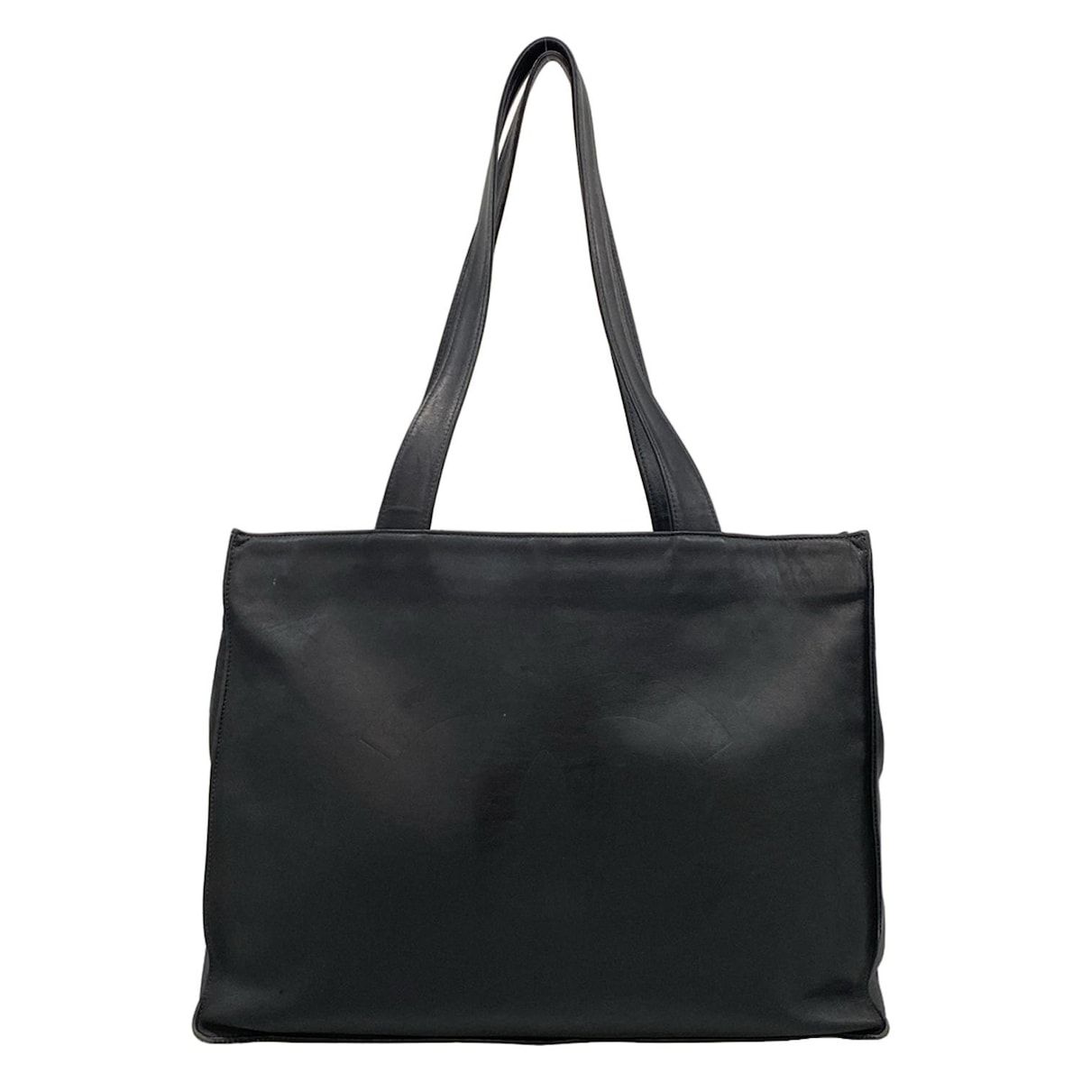 CHANEL(シャネル) トートバッグ - 黒 ココマーク ラムスキン - メルカリ