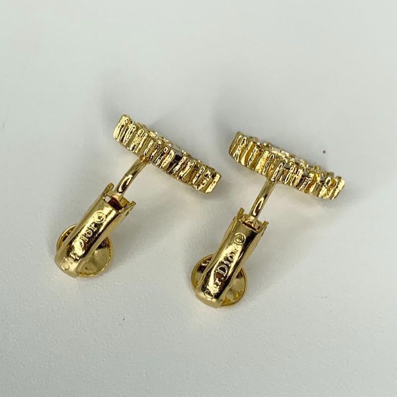 クリスチャンディオール christianDior ラインストーン イヤリング