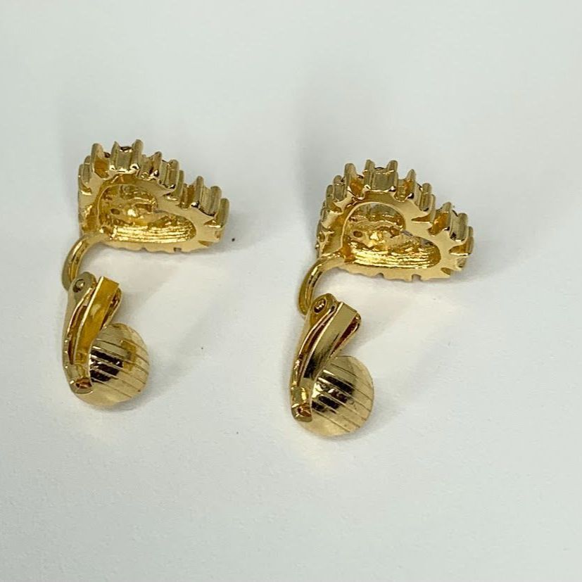 Christian Dior / Diorロコ/イヤリング/ラインストーン/ゴールド/レディース/ストーン欠け クリスチャンディオール christianDior ラインストーン イヤリング