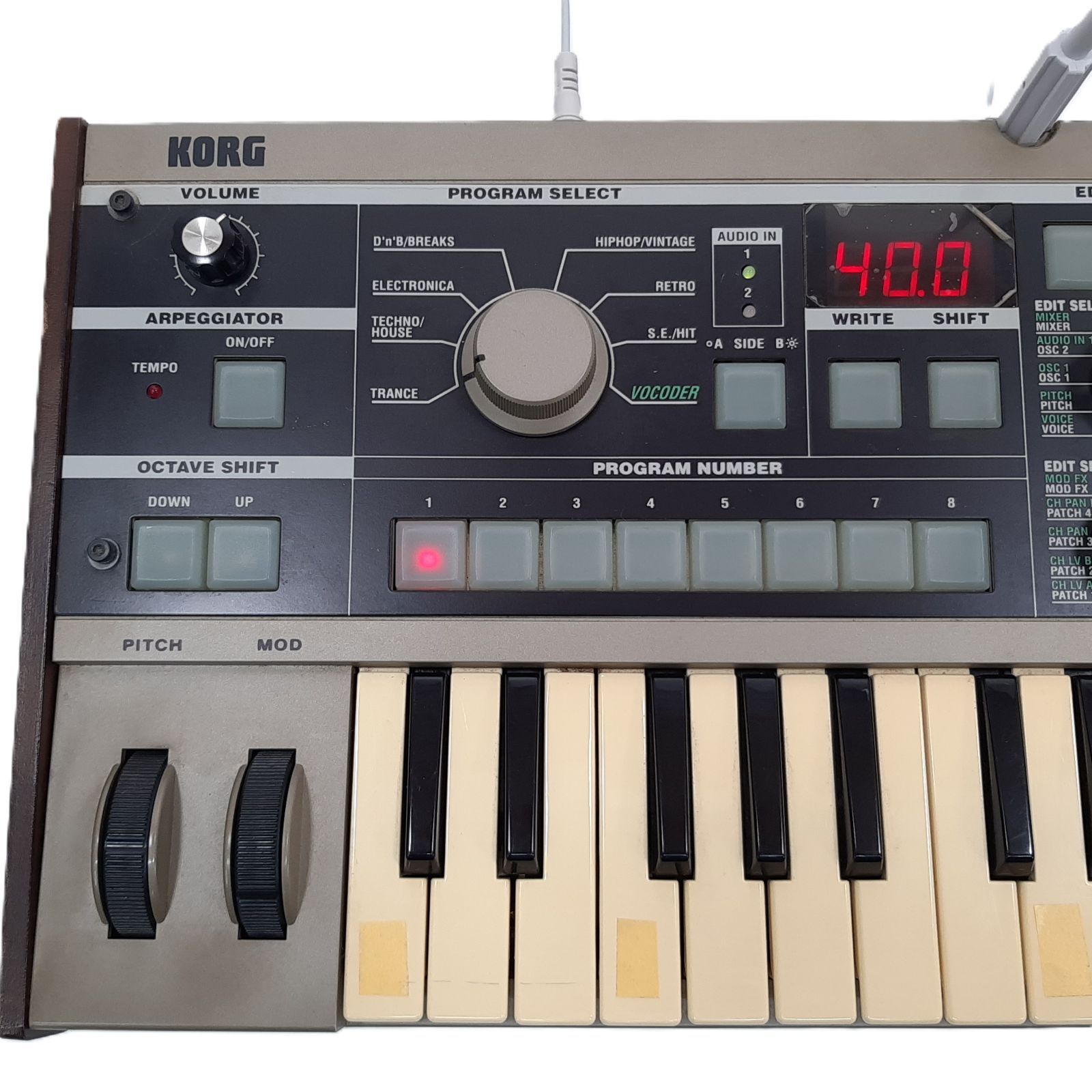 ジャンク】KORG microKORG シンセサイザー 37鍵 マイク付き - メルカリ