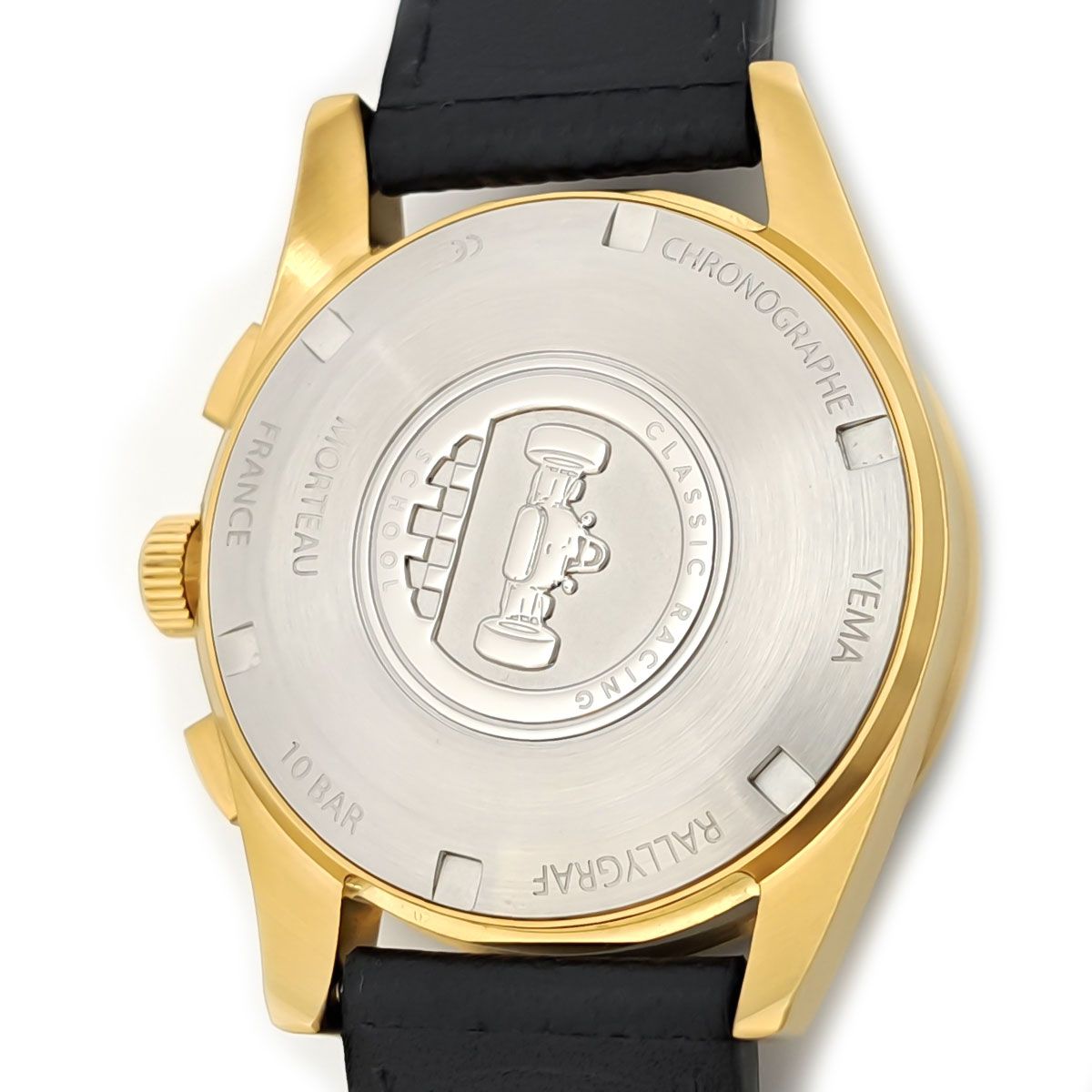 イエマ ラリーグラフ2 クオーツ ゴールドメッキ メンズ YEMA【中古  