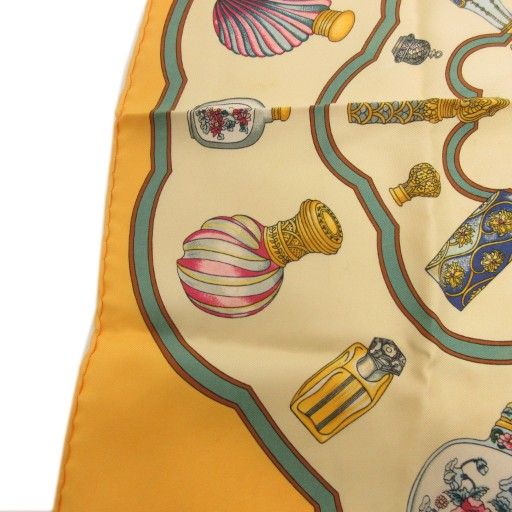 エルメス HERMES カレ40 スカーフ ハンカチ ポケットチーフ シルク