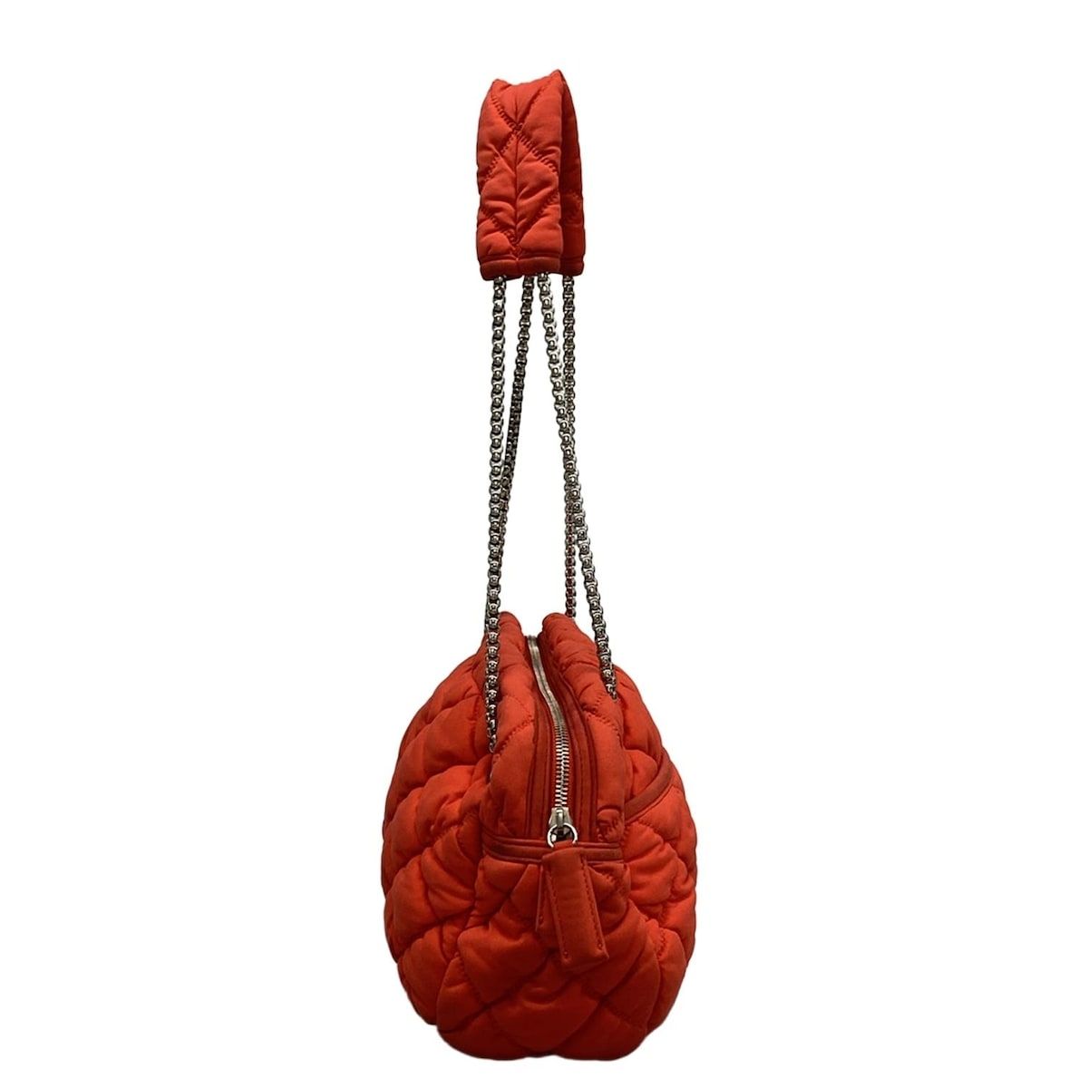 CHANEL 赤 キルティング バッグ シャネル CHANEL チェーンミニトートバッグ ラムスキン レディース