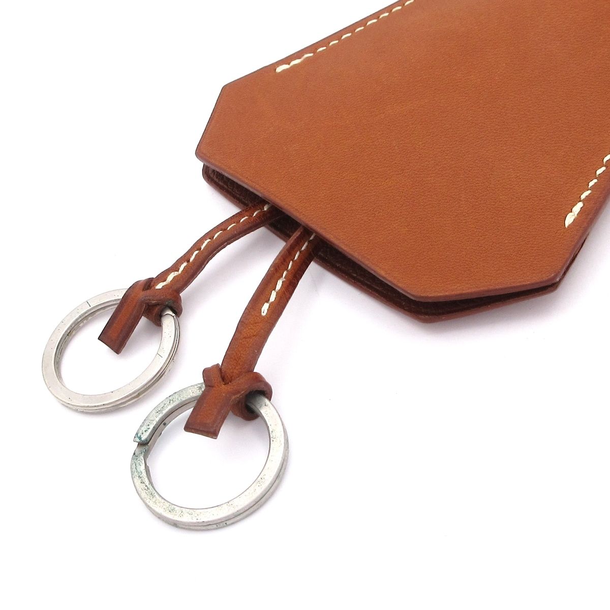 HERMES(エルメス) ネックレス - レザー ブラウン クロシェット