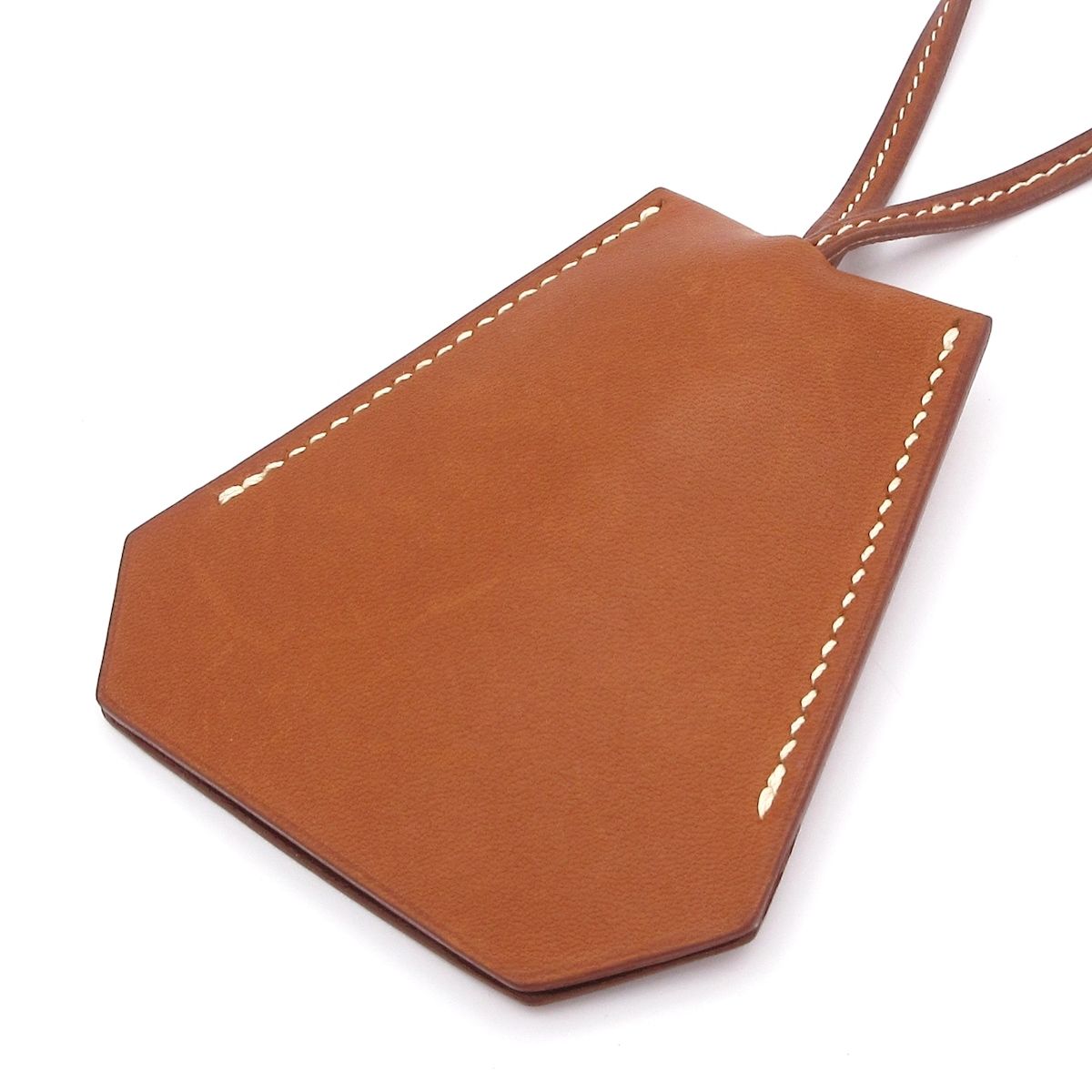 HERMES(エルメス) ネックレス - レザー ブラウン クロシェット