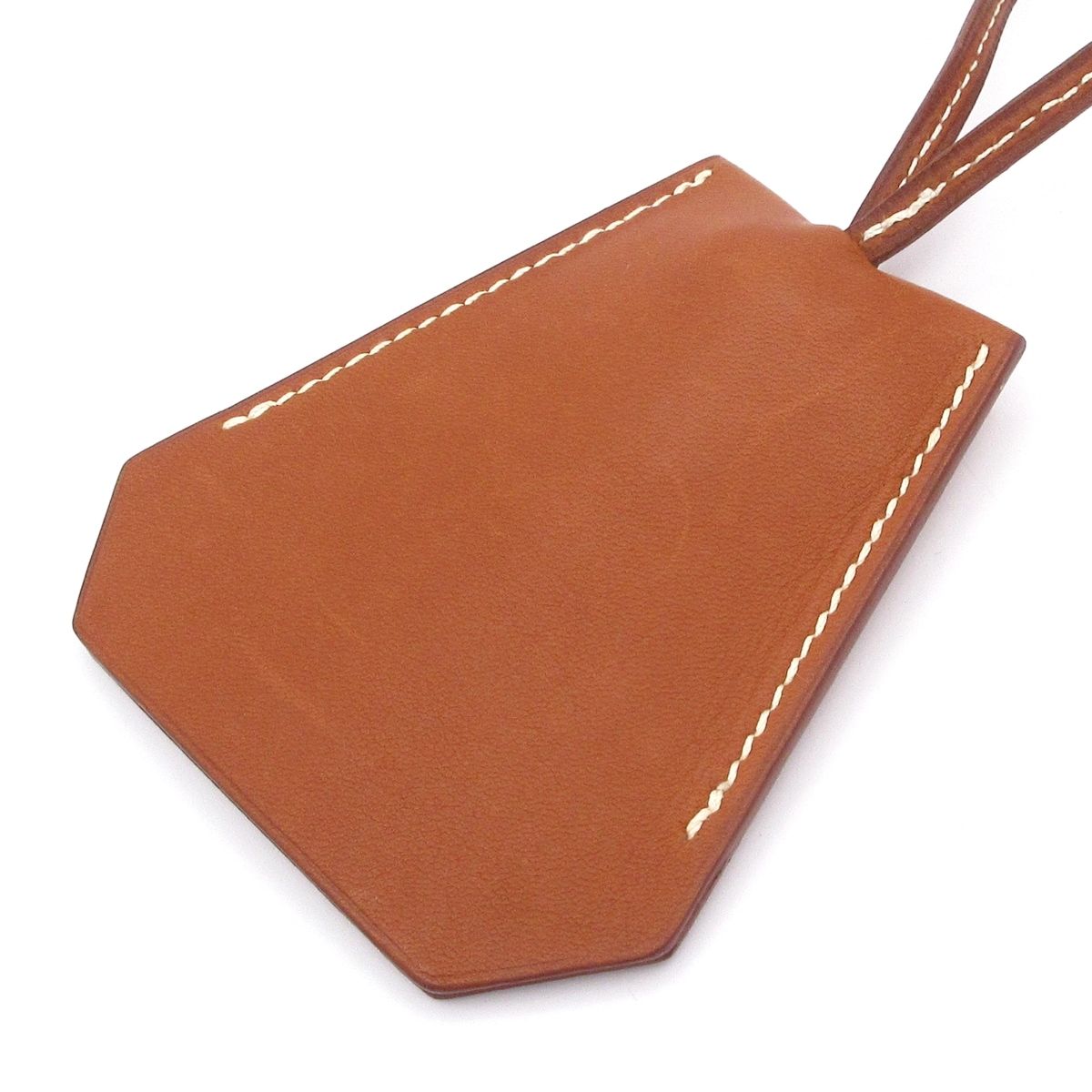 HERMES(エルメス) ネックレス - レザー ブラウン クロシェット